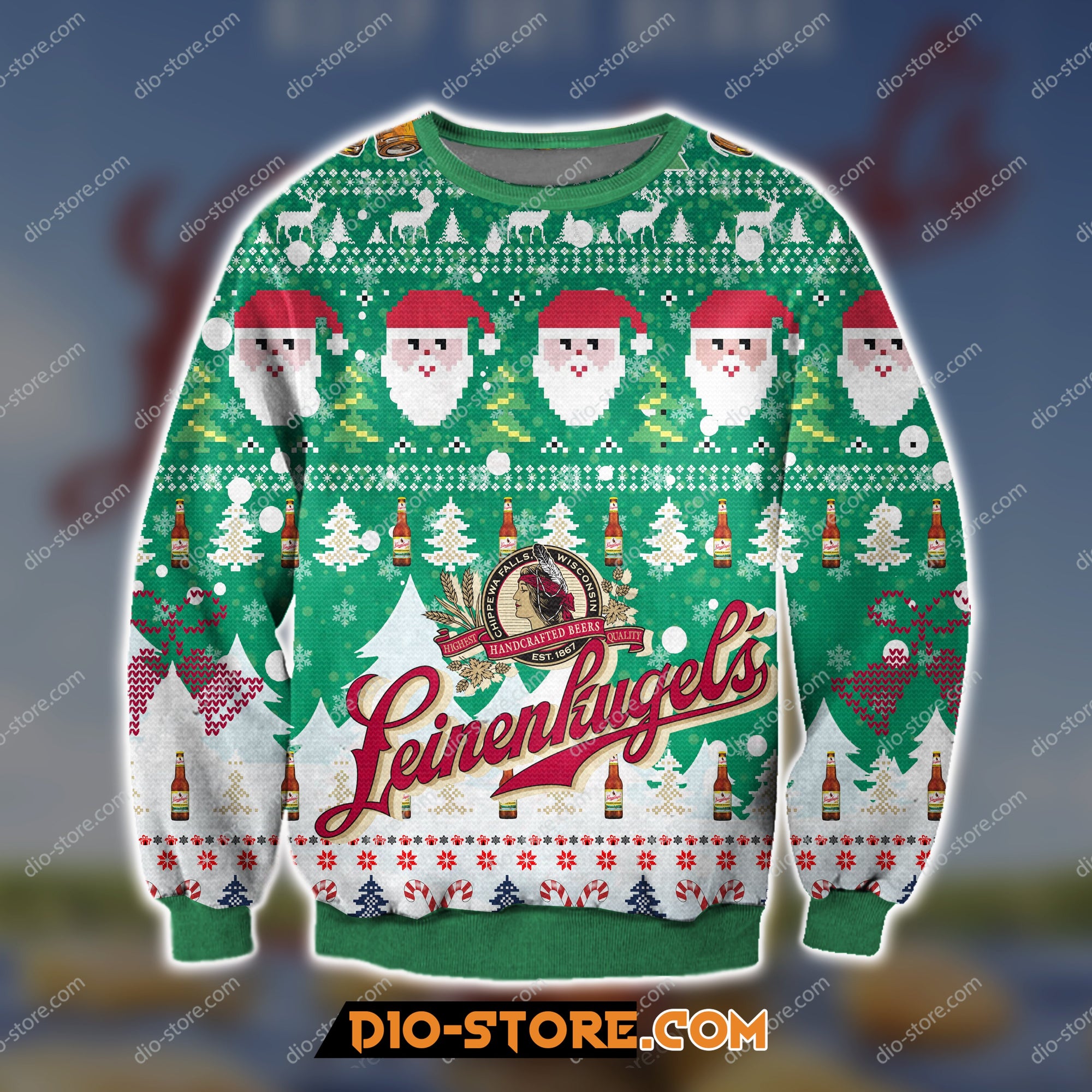 Leinenkugels Beer Knitting Pattern 3D Print Ugly Sweatshirt 1 Hoodie All Over Printed Cint10409