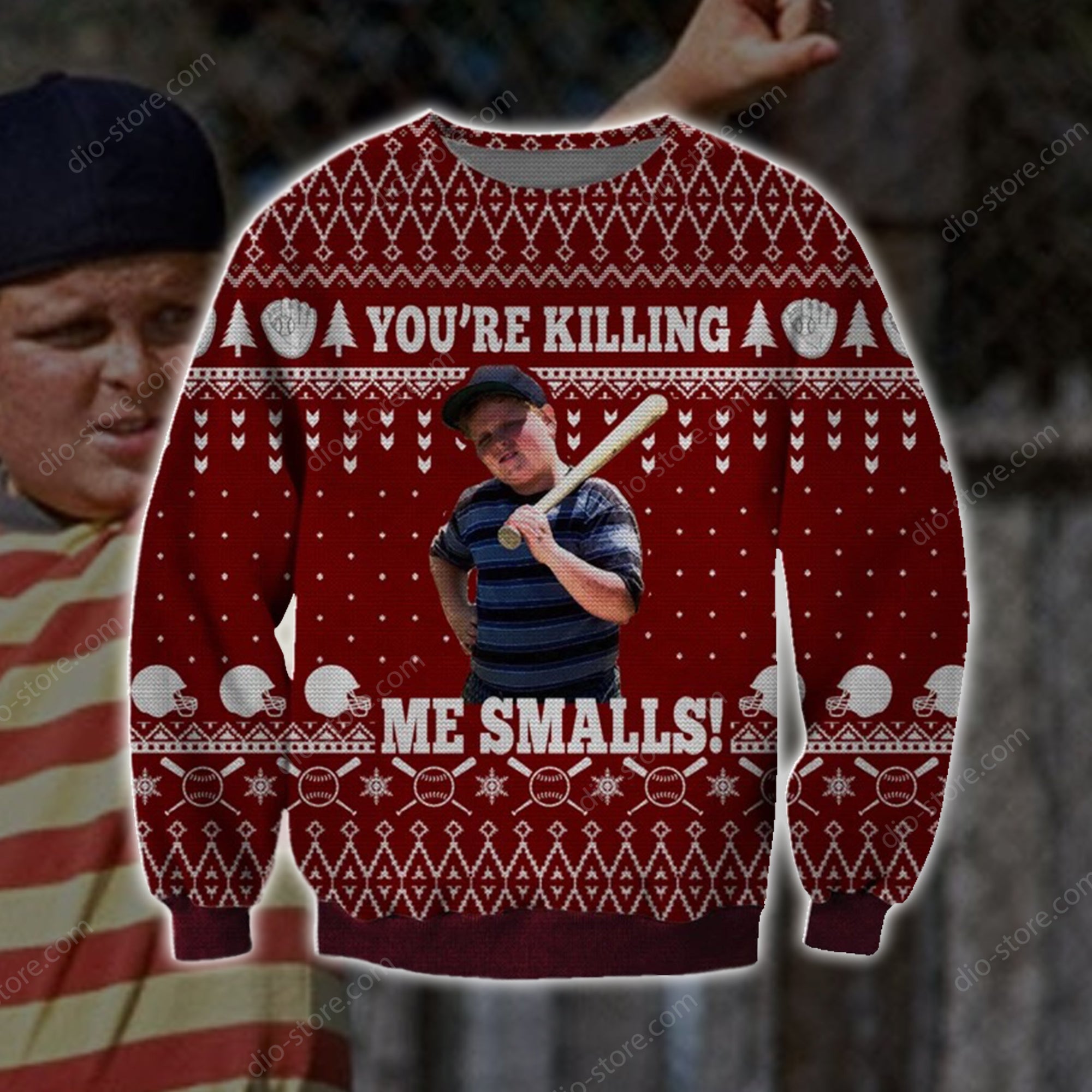 Me Smalls Knitting Pattern 3D Print Ugly Christmas Sweater Hoodie All Over Printed Cint10648