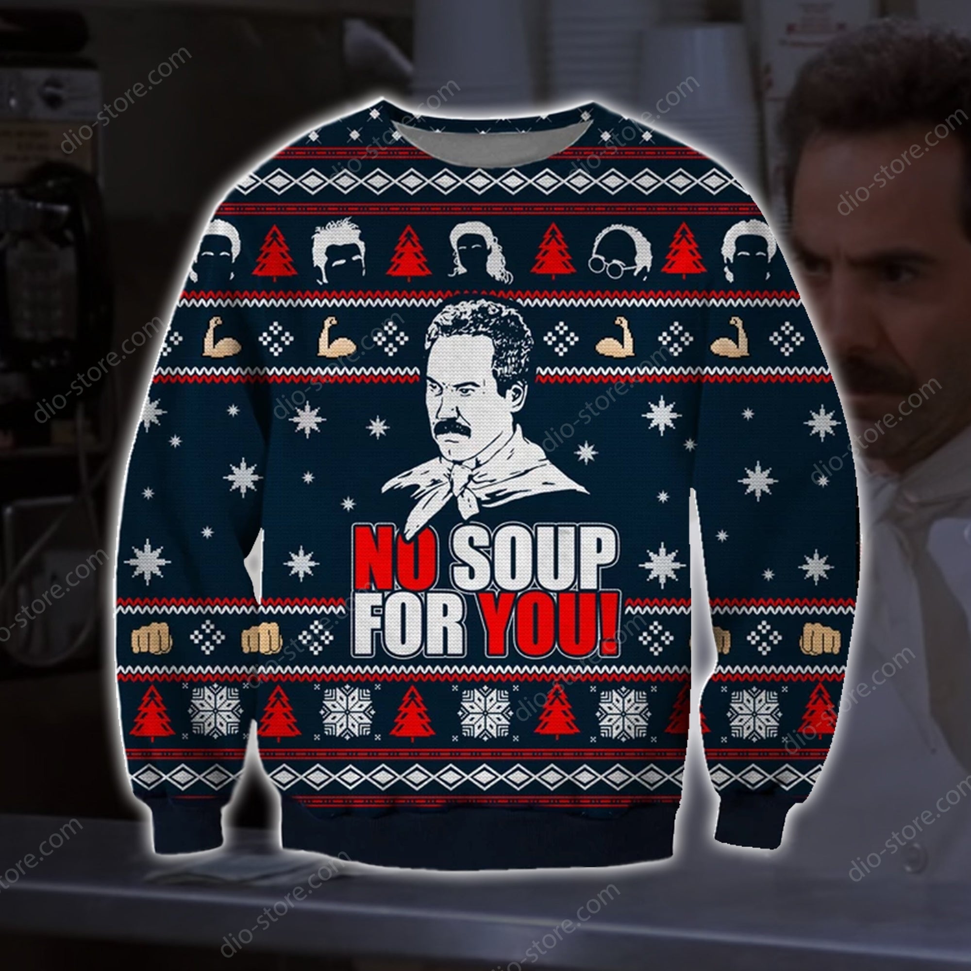 No Soup For You Knitting Pattern 3D Print Ugly Christmas Sweater Hoodie All Over Printed Cint10627 No Soup For You Knitting Pattern 3D Print Ugly Christmas Sweater Hoodie All Over Printed Cint10627