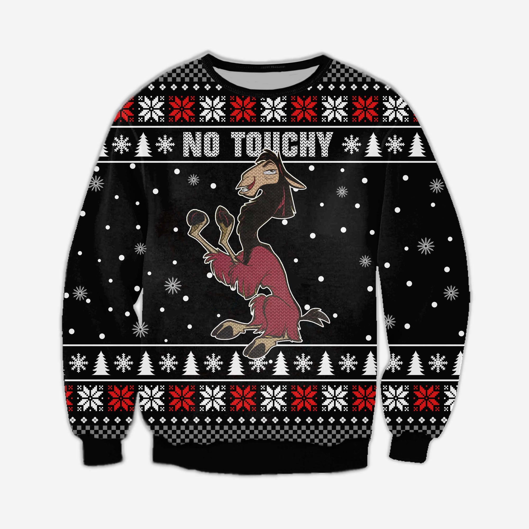 No Touchy Knitting Pattern 3D Print Ugly Sweater Hoodie All Over Printed Cint10485