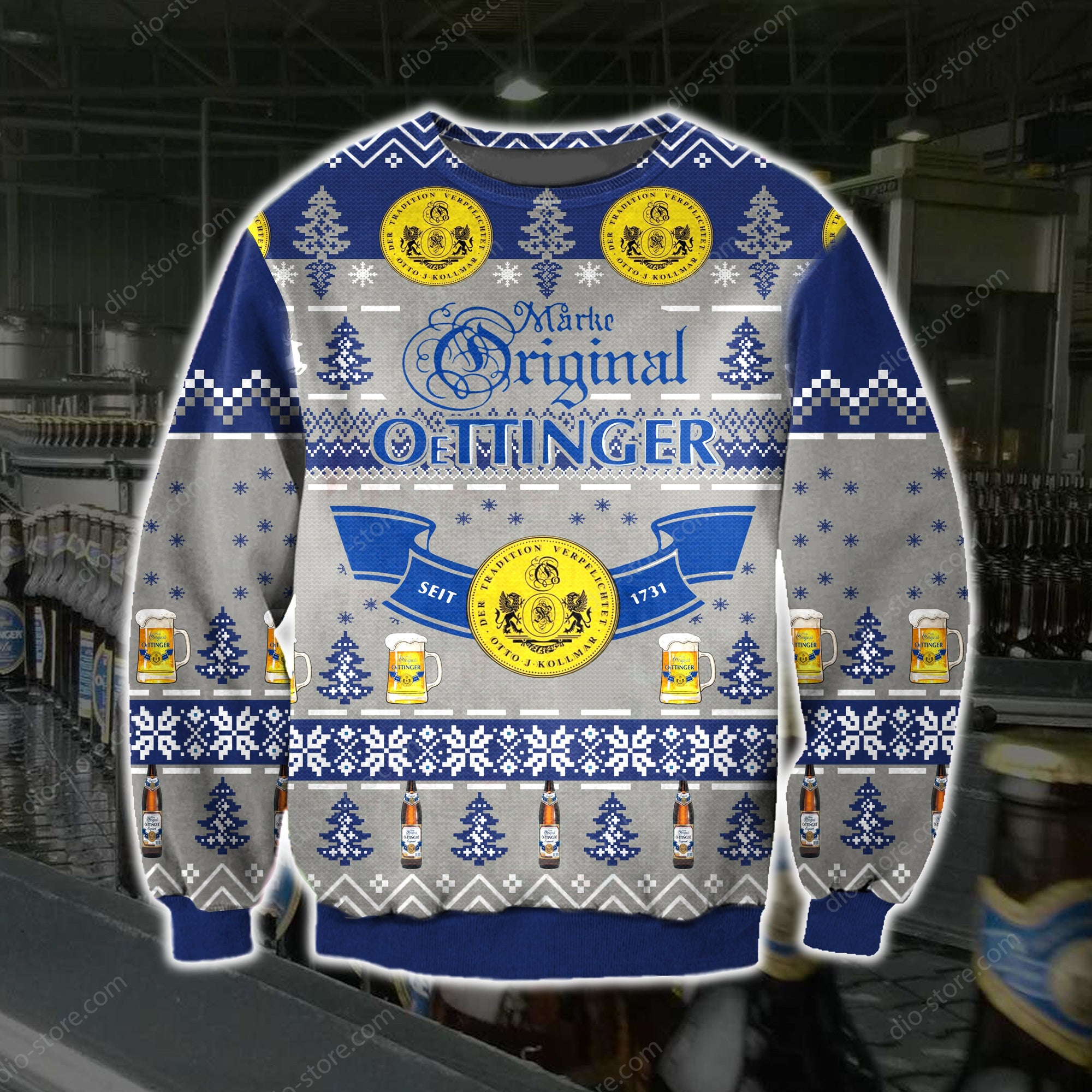 Oettinger Knitting Pattern 3D Print Ugly Sweater Hoodie All Over Printed Cint10462