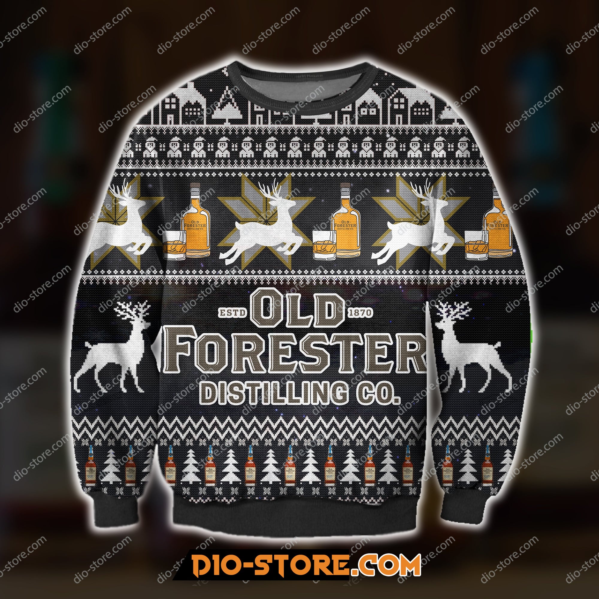 Old Forester Knitting Pattern 3D Print Ugly Sweatshirt Hoodie All Over Printed Cint10416