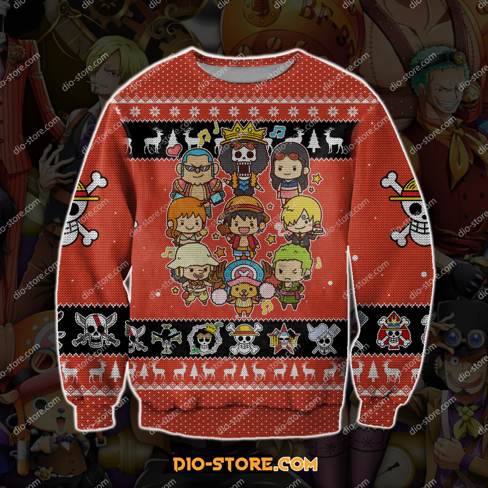 One Piece 3D Knitting Pattern Print Ugly Christmas Sweater Hoodie All Over Printed Cint10149 One Piece 3D Knitting Pattern Print Ugly Christmas Sweater Hoodie All Over Printed Cint10149