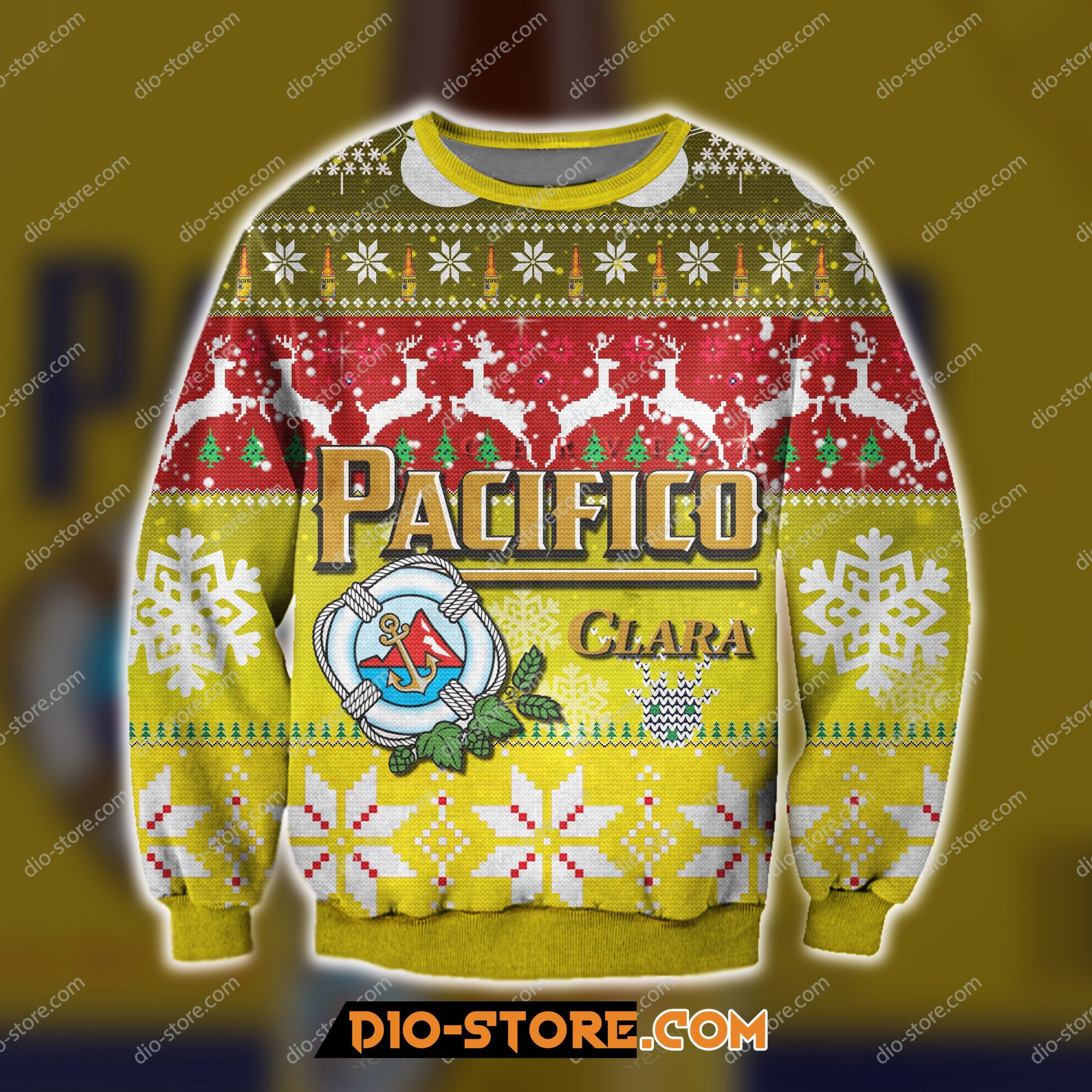 Pacifico Clara Knitting Pattern 3D Print Ugly Sweatshirt Hoodie All Over Printed Cint10415