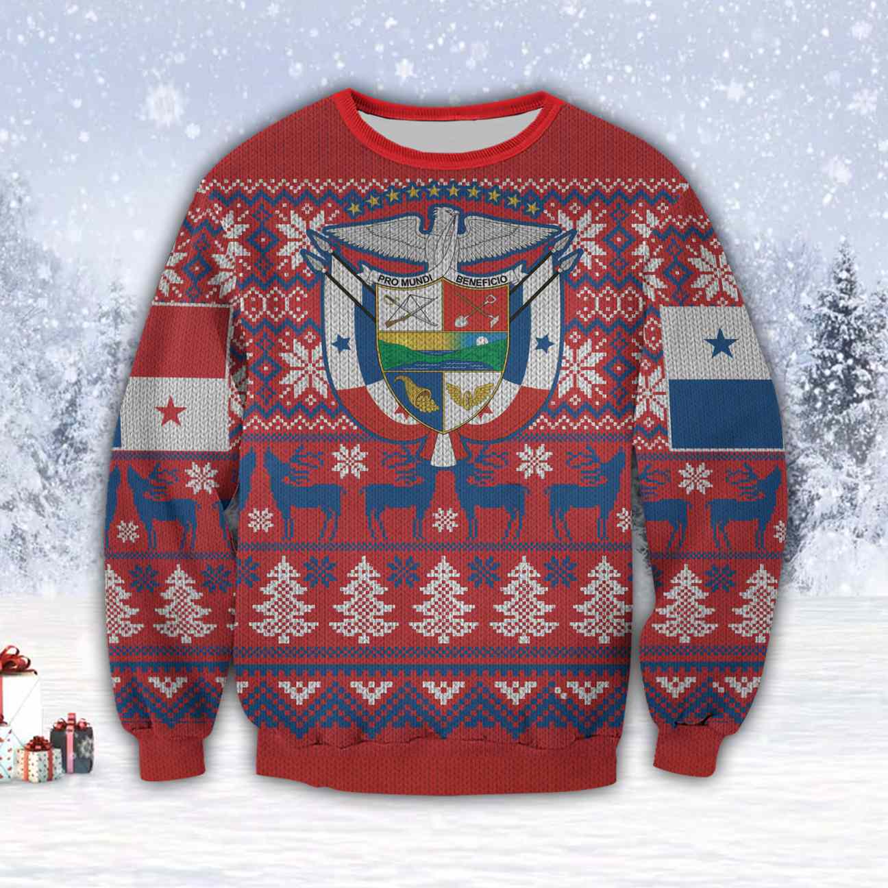 Panama 3D All Over Print Ugly Christmas Sweater Hoodie All Over Printed Cint10362