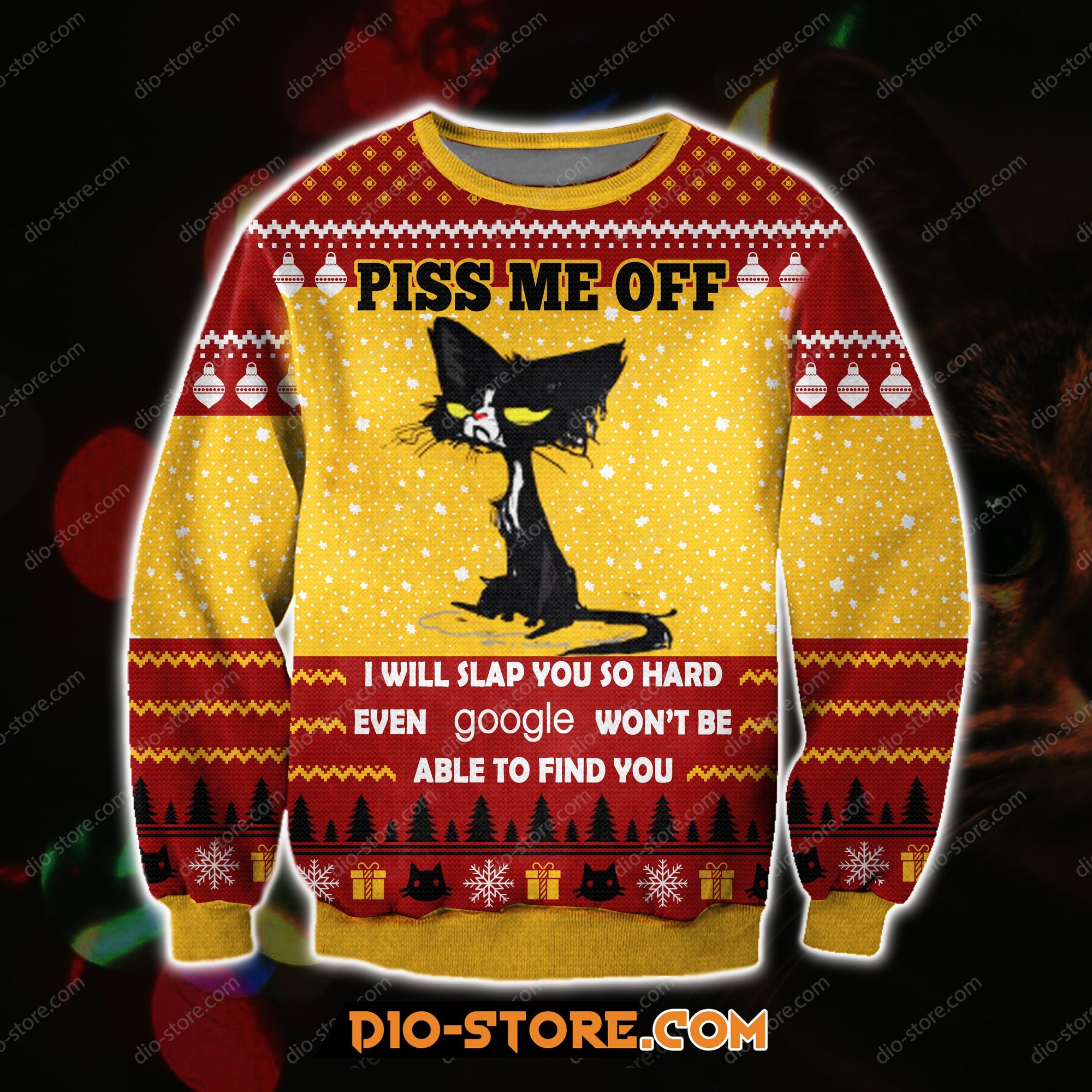 Piss Me Off 3D Print Ugly Christmas Sweatshirt Hoodie All Over Printed Cint10205