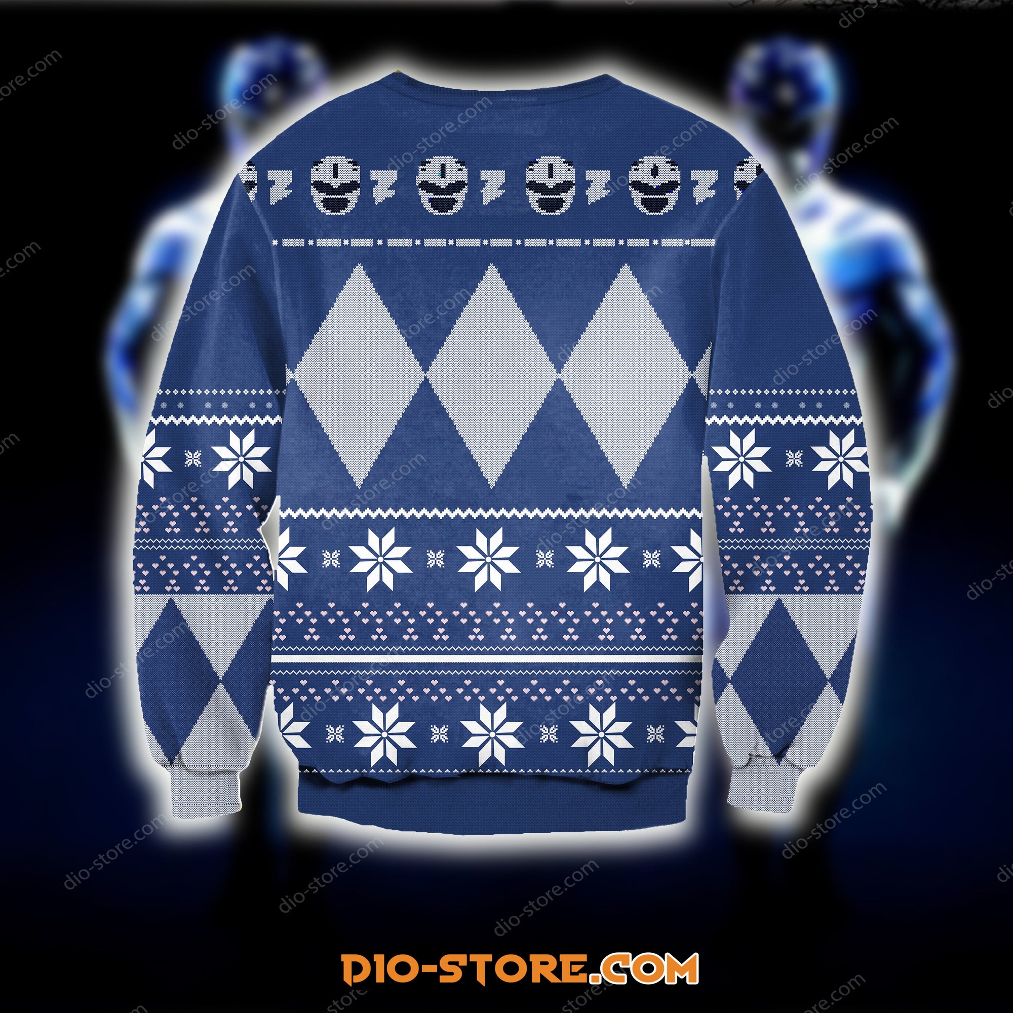 Power Rangers 1993 Film 3D Print Blue Ugly Sweater Hoodie All Over Printed Cint10451 1