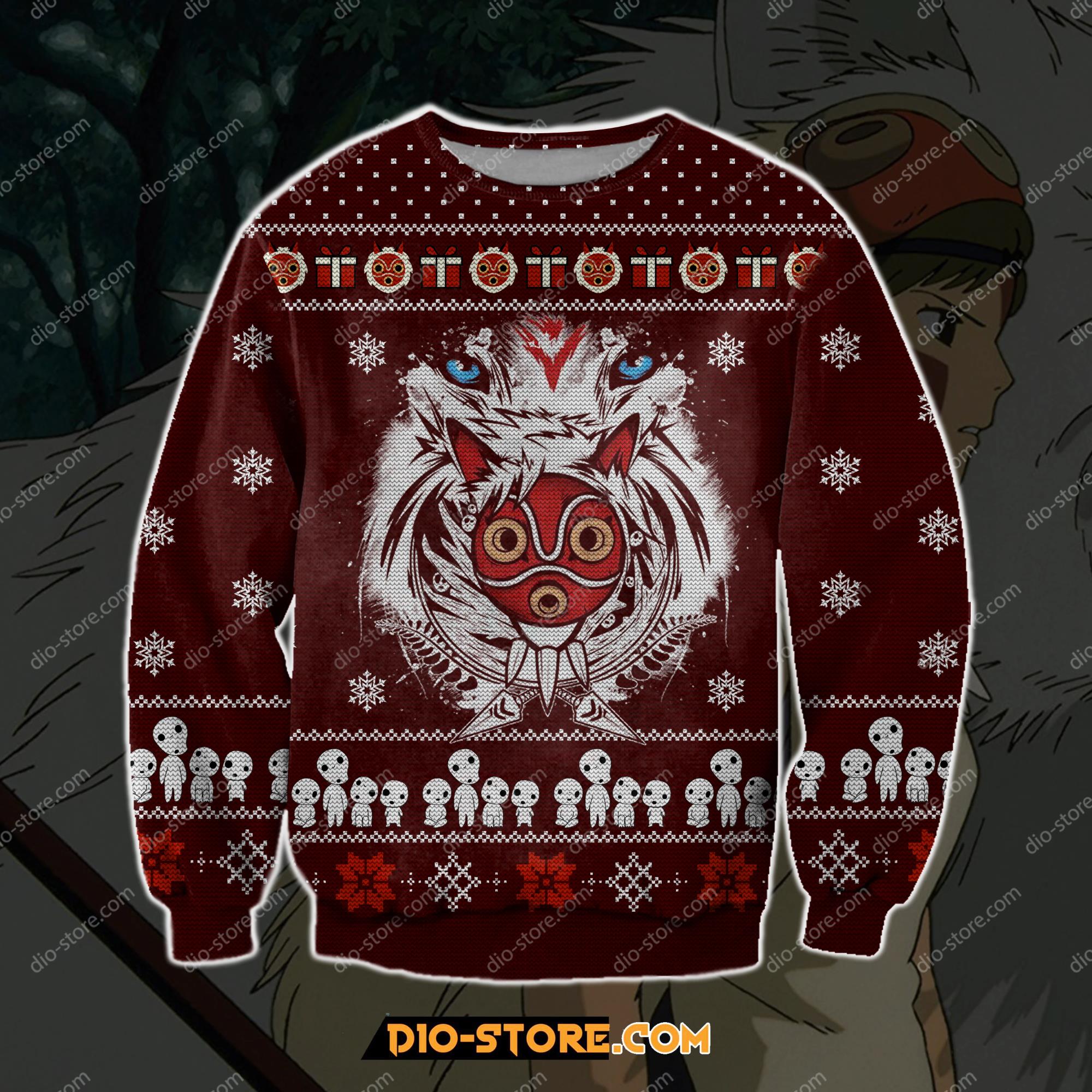 Princess Mononoke 3D Print Ugly Christmas Sweatshirt Hoodie All Over Printed Cint10103 Princess Mononoke 3D Print Ugly Christmas Sweatshirt Hoodie All Over Printed Cint10103
