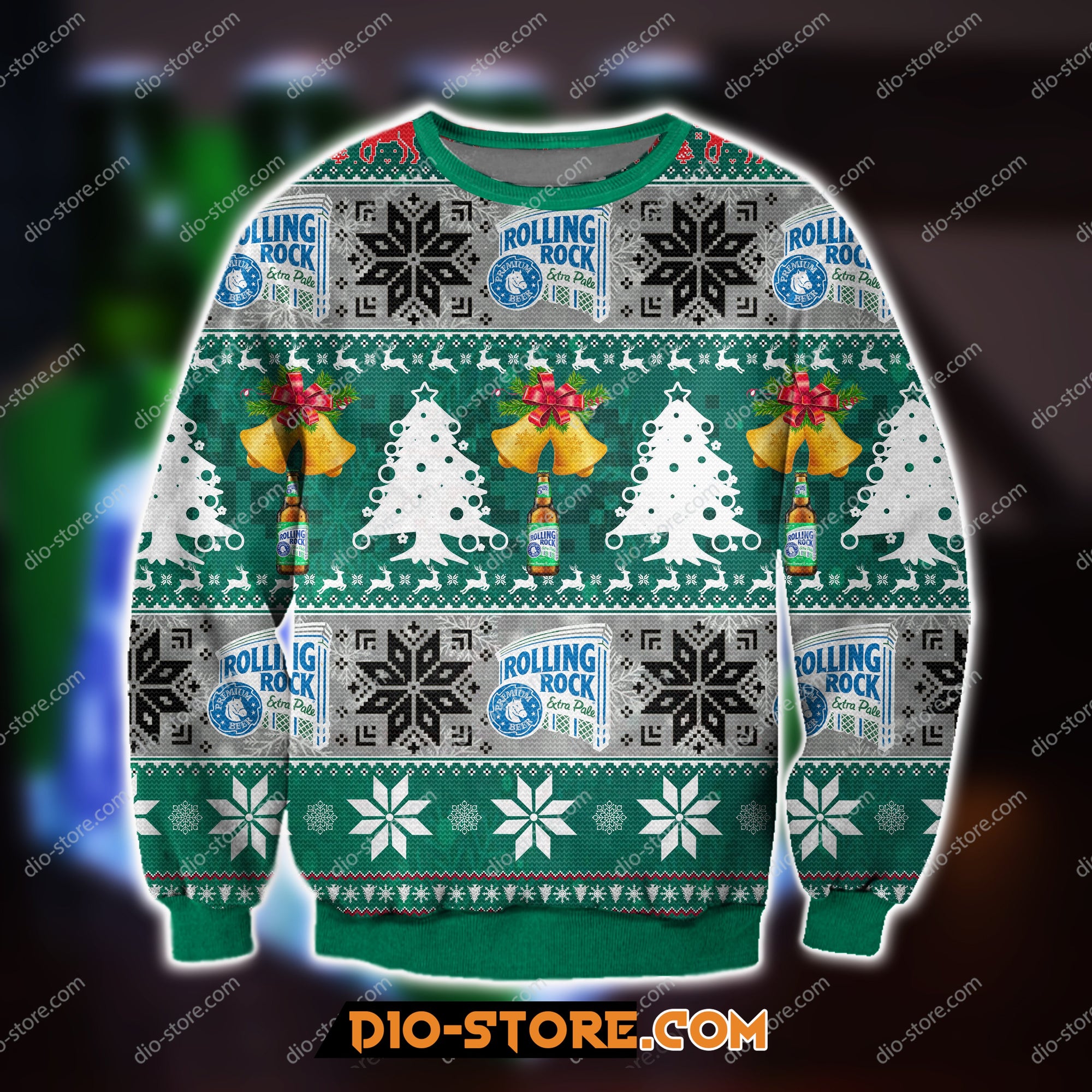 Rolling Rock Knitting Pattern 3D Print Ugly Sweatshirt Hoodie All Over Printed Cint10426
