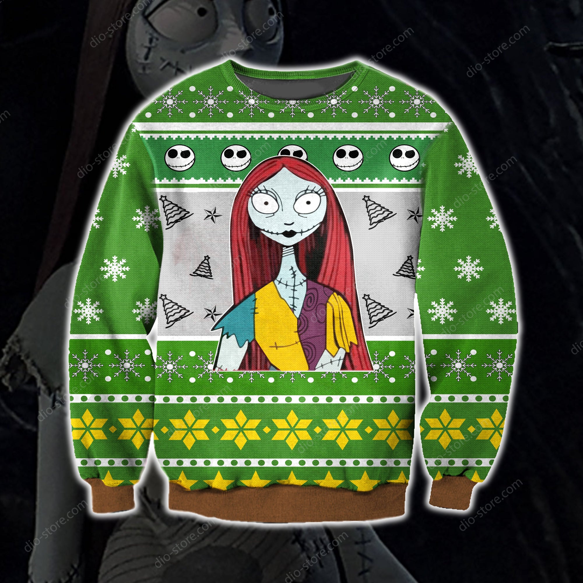 Sally- Jack Skellington Knitting Pattern 3D Print Ugly Sweater Hoodie All Over Printed Cint10482