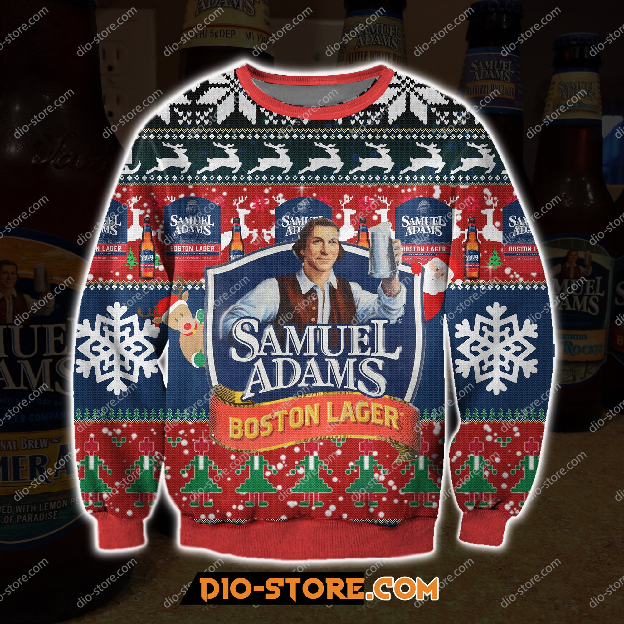 Samuel Adams Knitting Pattern 3D Print Ugly Sweatshirt Hoodie All Over Printed Cint10425