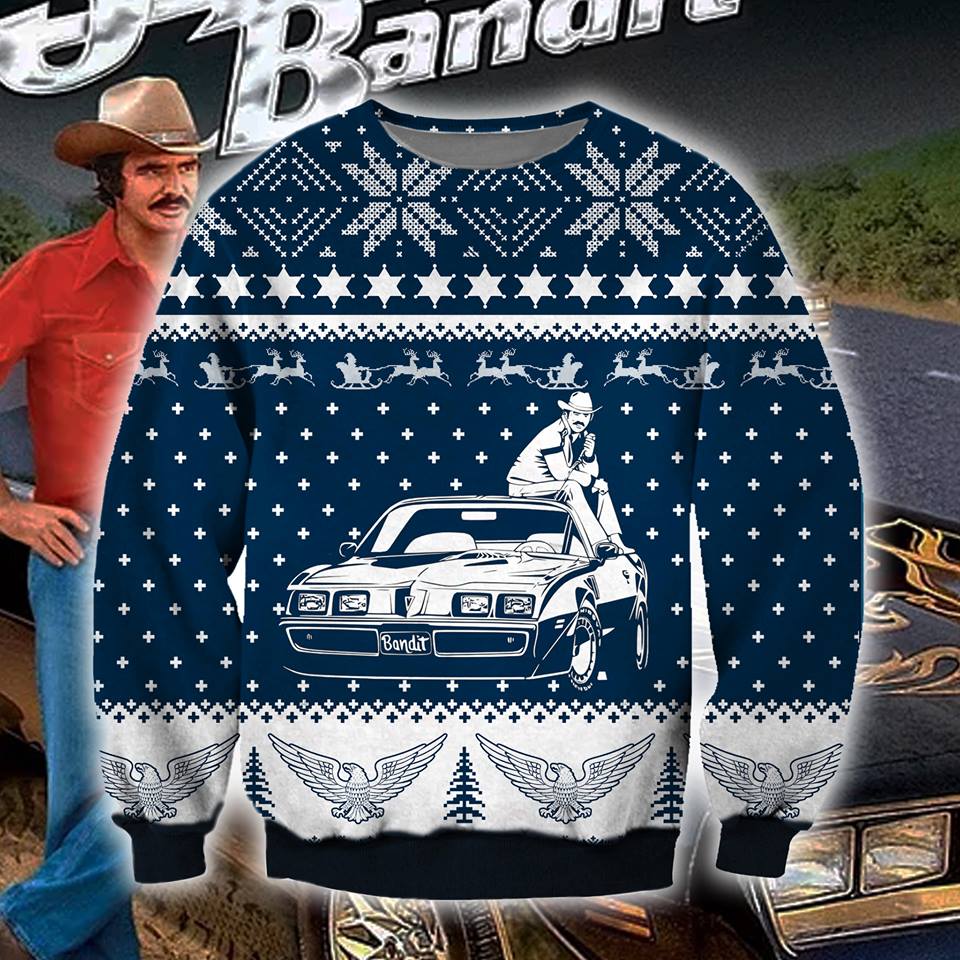 Smokey And The Bandit Knitting Pattern 3D Print Ugly Christmas Sweater Hoodie All Over Printed Cint10709