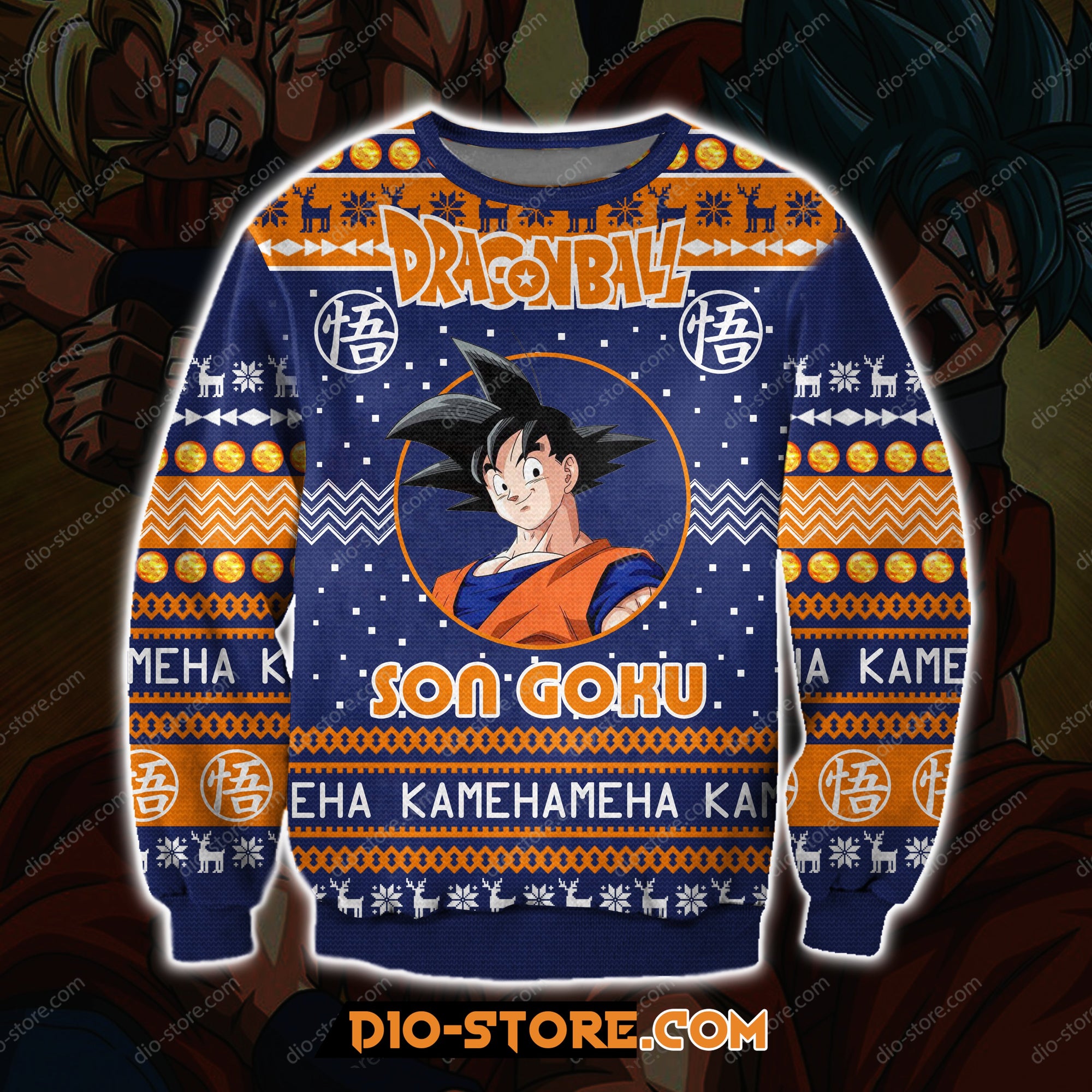 Son Goku Dragon Ball 3D Print Ugly Christmas Sweatshirt Hoodie All Over Printed Cint10059