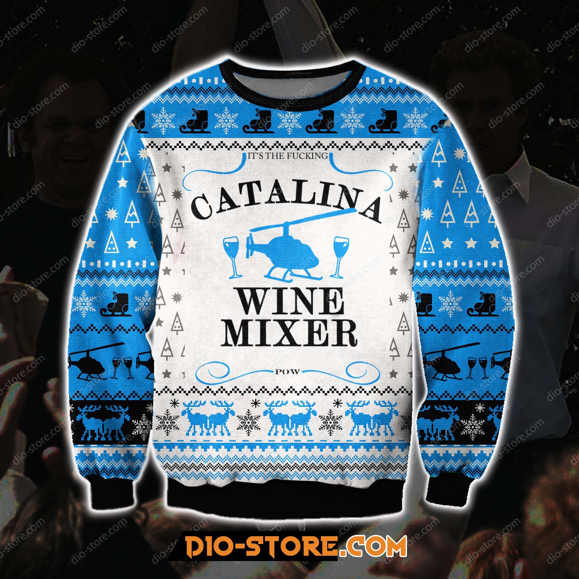 Step Brothers Catalina Wine Mixer 3D All Over Print Ugly Christmas Sweater Hoodie All Over Printed Cint10324