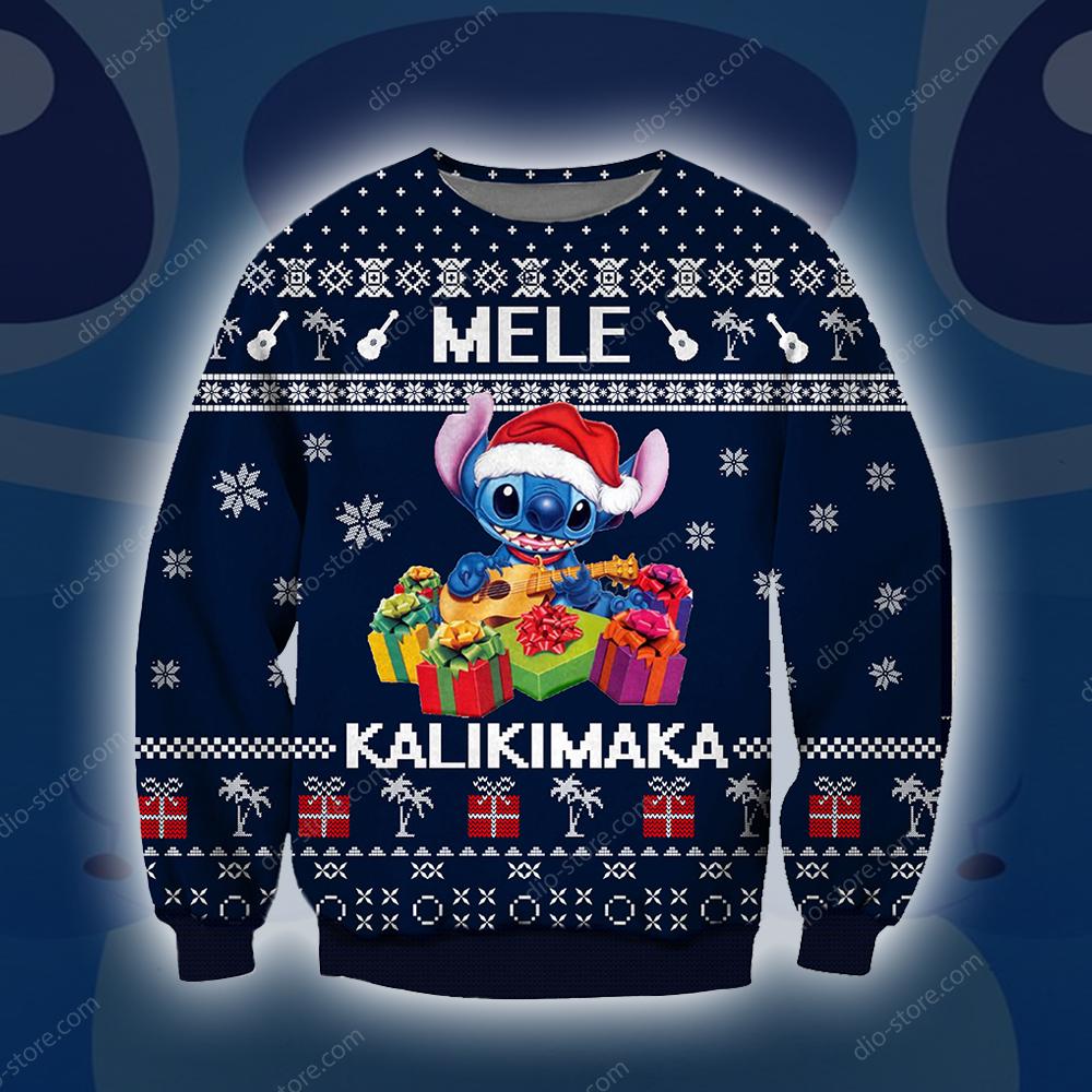Stitch Knitting Pattern 3D Print Ugly Christmas Sweater Hoodie All Over Printed Cint10713