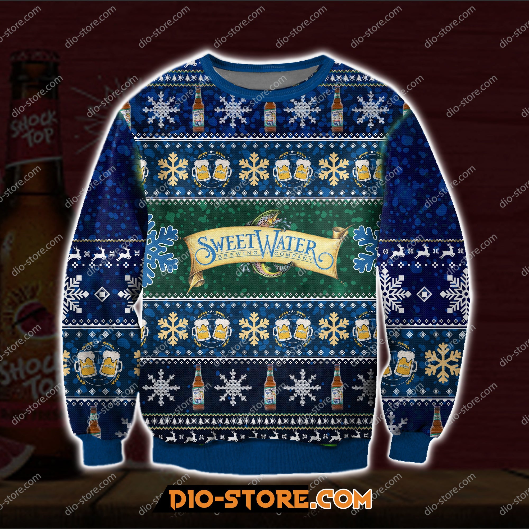 Sweet Water Knitting Pattern 3D Print Ugly Sweatshirt Hoodie All Over Printed Cint10421