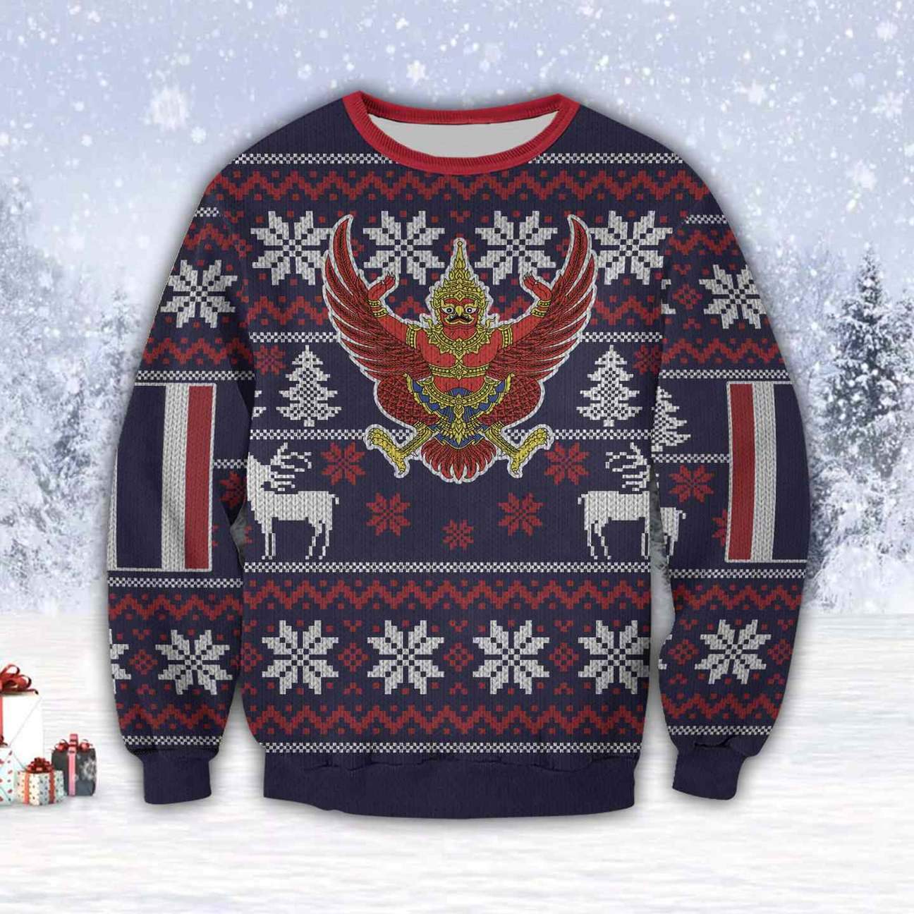 Thailand 3D All Over Print Ugly Christmas Sweater Hoodie All Over Printed Cint10355 Thailand 3D All Over Print Ugly Christmas Sweater Hoodie All Over Printed Cint10355