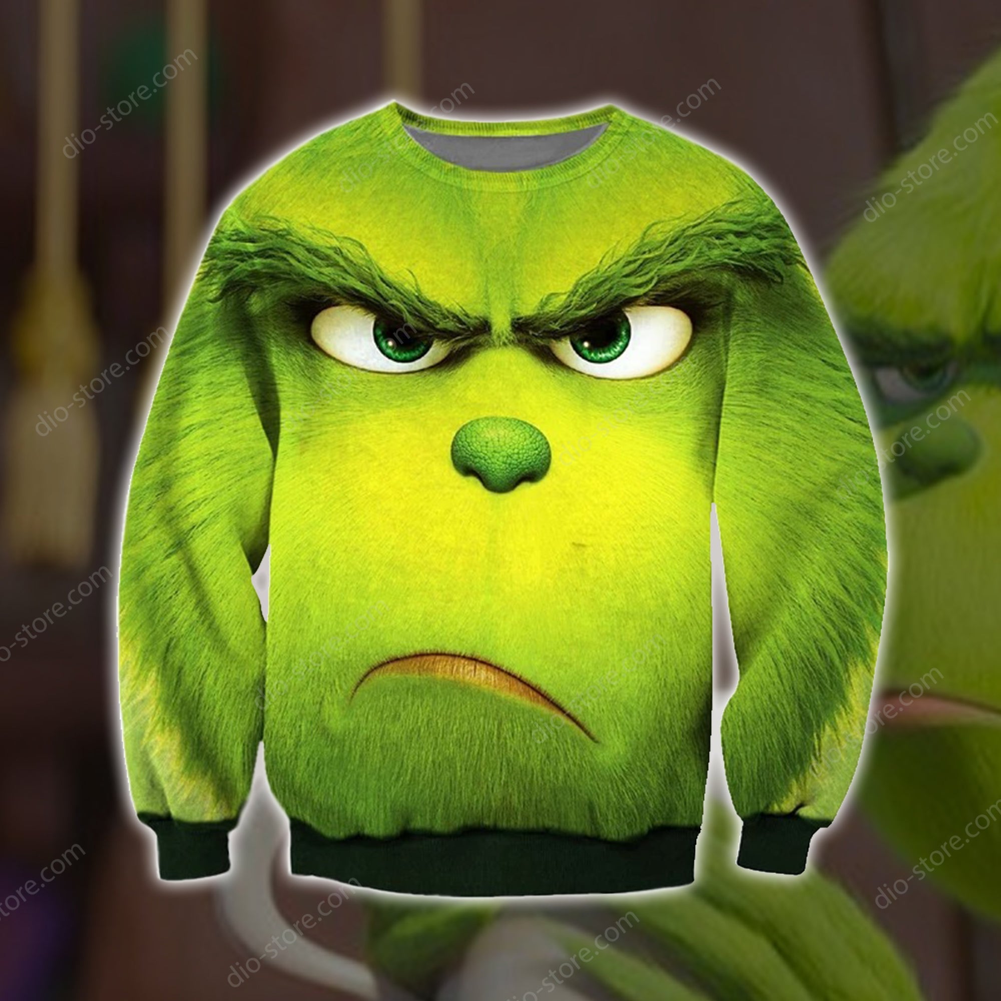 The Grinch 3D Print Ugly Christmas Sweater Hoodie All Over Printed Cint10706
