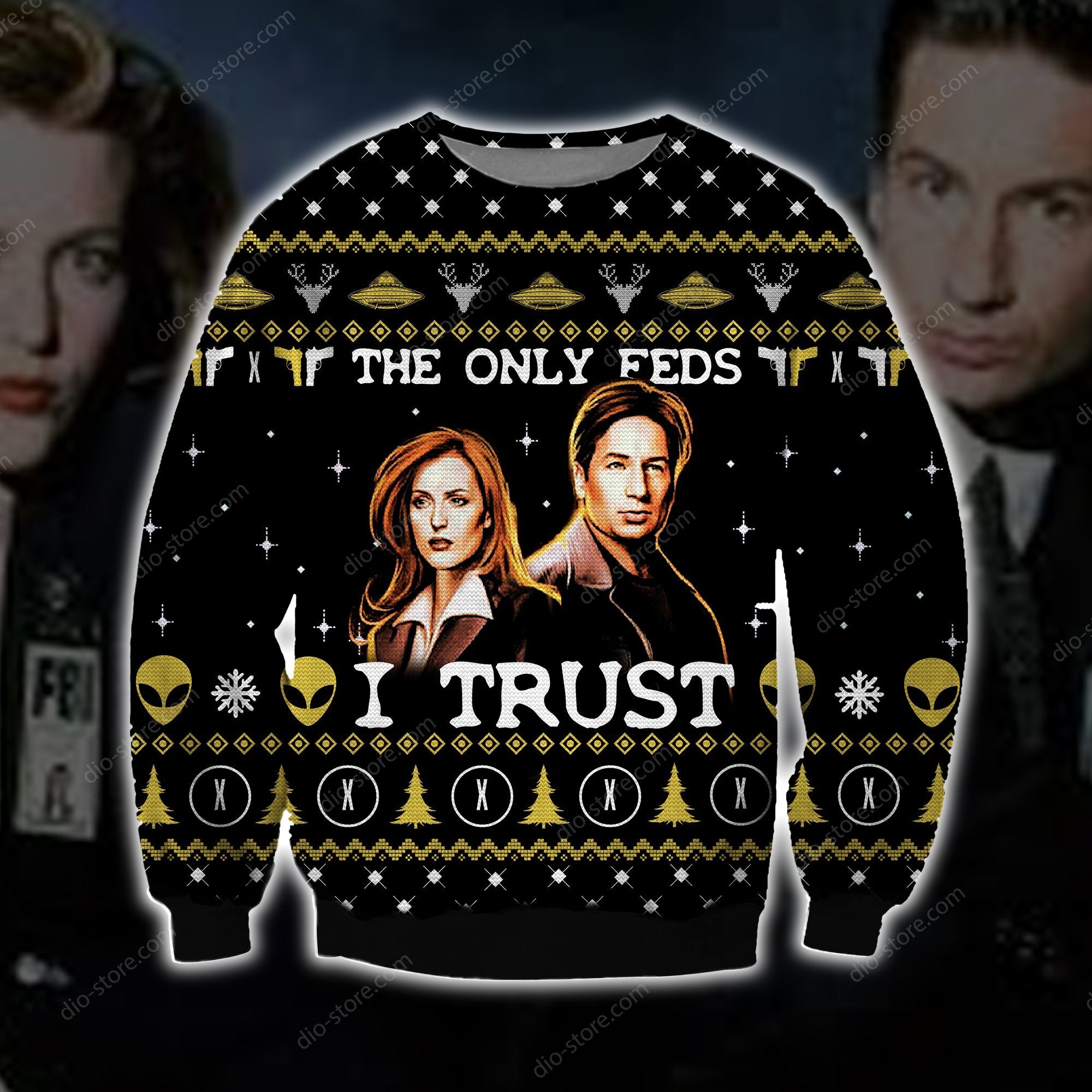The X Files Knitting Pattern 3D Print Ugly Christmas Sweater Hoodie All Over Printed Cint10597 The X Files Knitting Pattern 3D Print Ugly Christmas Sweater Hoodie All Over Printed Cint10597