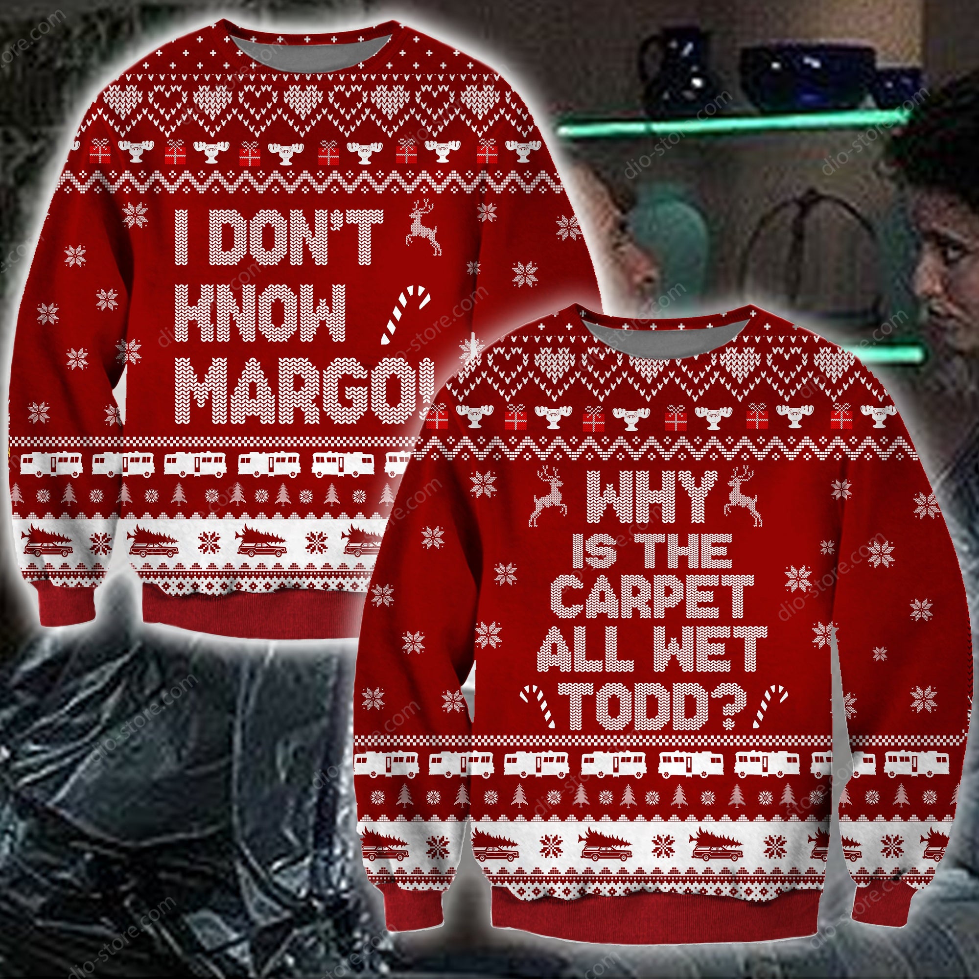 Todd- I Dont Know Margo Knitting Pattern 3D Print Ugly Christmas Sweater Hoodie All Over Printed Cint10515 Todd- I Dont Know Margo Knitting Pattern 3D Print Ugly Christmas Sweater Hoodie All Over Printed Cint10515