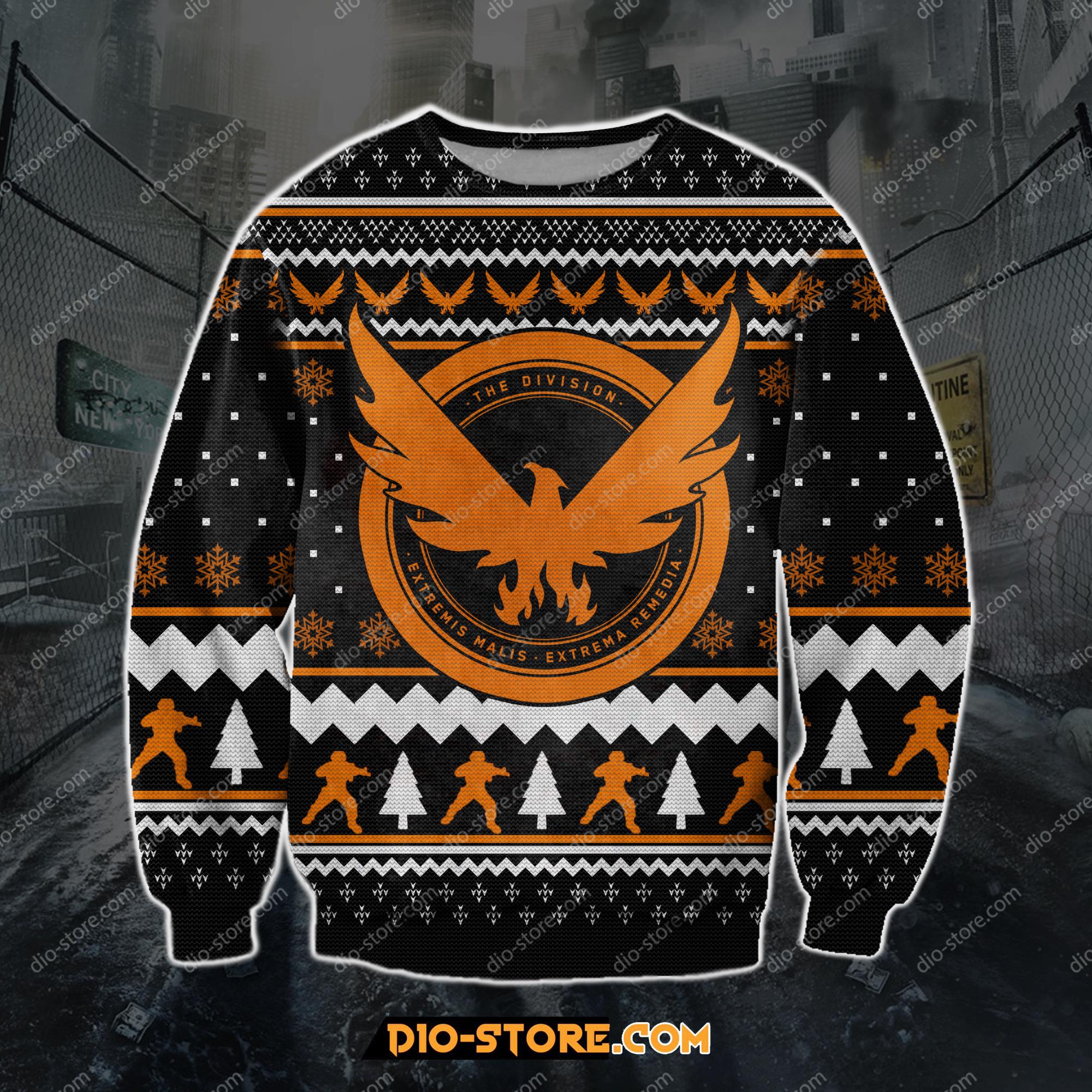 Tom Clancys The Division 3D Print Ugly Christmas Sweater Hoodie All Over Printed Cint10127