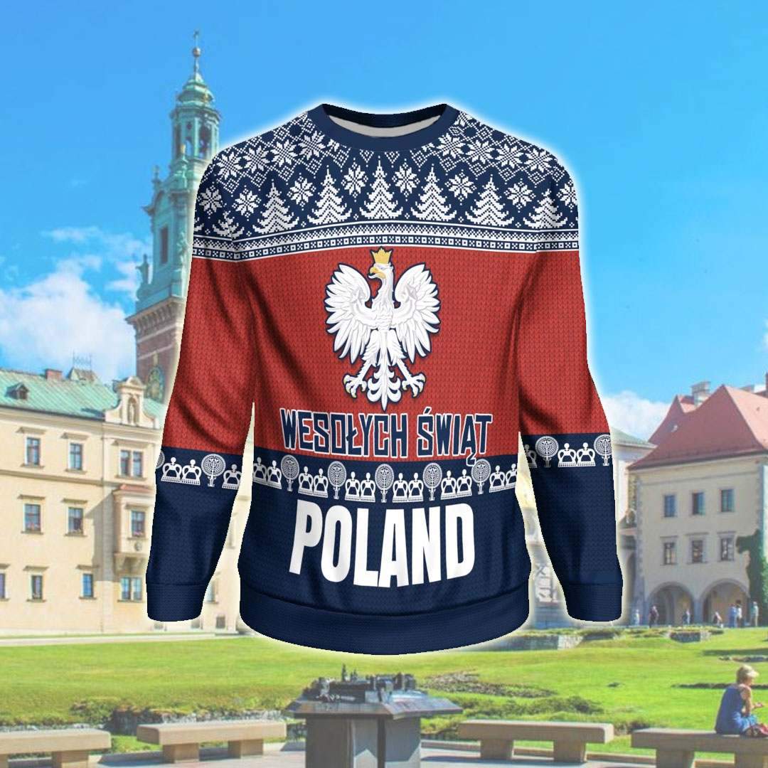 Wesolych Swiat Poland 3D All Over Print Ugly Christmas Sweater Hoodie All Over Printed Cint10361 Wesolych Swiat Poland 3D All Over Print Ugly Christmas Sweater Hoodie All Over Printed Cint10361