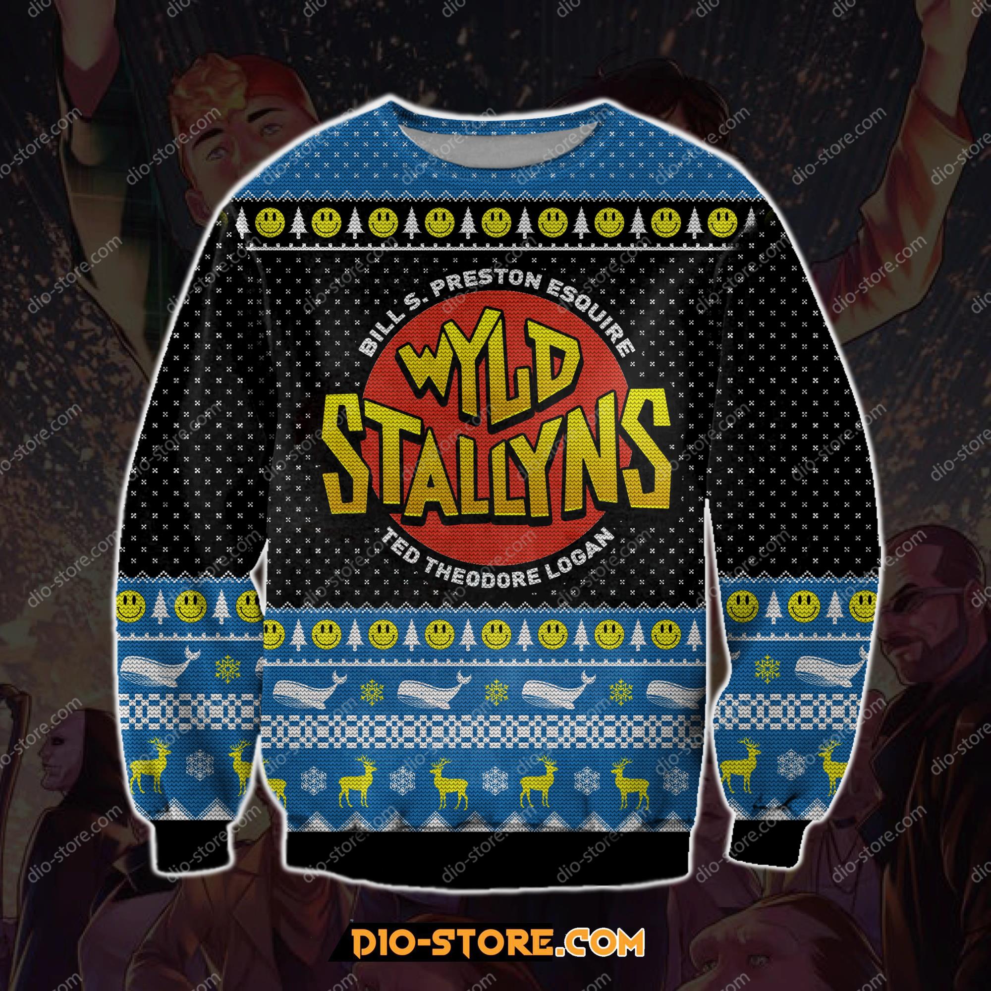 Wyld Stallyns 3D Print Ugly Christmas Sweatshirt Hoodie All Over Printed Cint10123