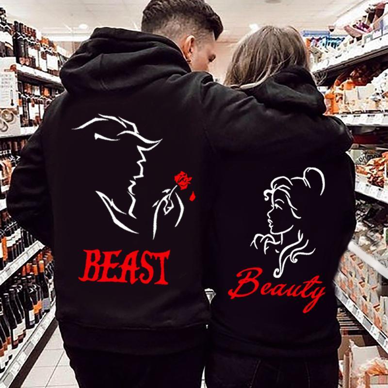 Beauty & Beast Hoodie For Matching Couple Beauty & Beast Hoodie For Matching Couple