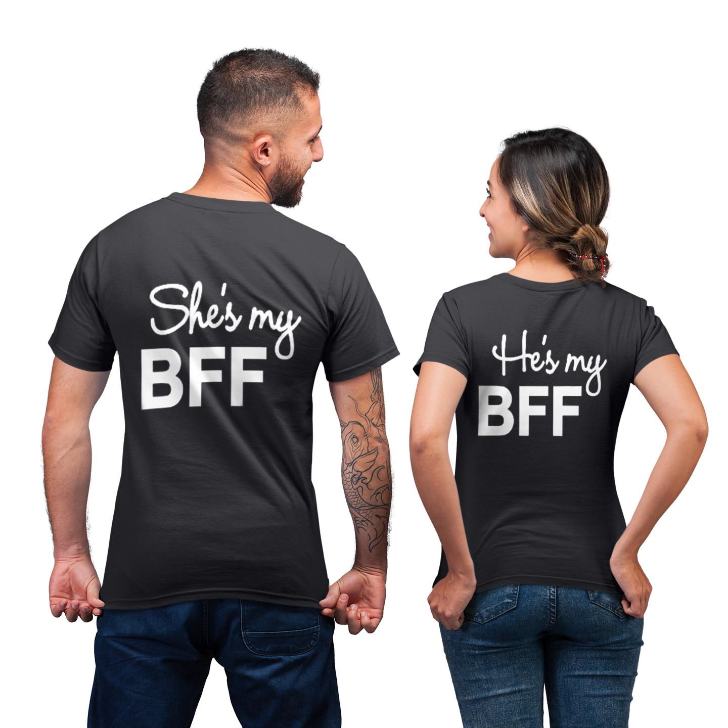 Bestfriend Forever His And Her Friendship Matching T-shirt Bestfriend Forever His And Her Friendship Matching T-shirt