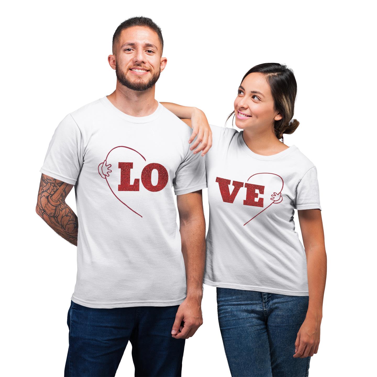 Full Of Heart Love His And Her Shirt For Couples Lover Matching T-shirt Full Of Heart Love His And Her Shirt For Couples Lover Matching T-shirt