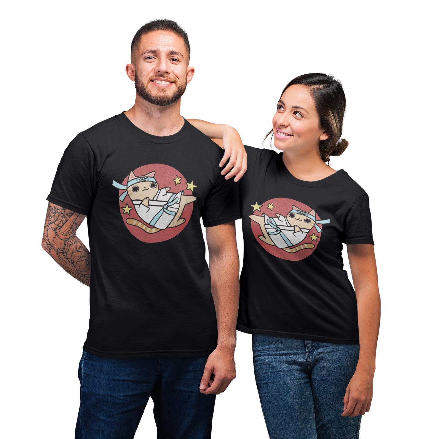 Funny Japanese Cat Shirt For Couples Lover Matching T-shirt Funny Japanese Cat Shirt For Couples Lover Matching T-shirt