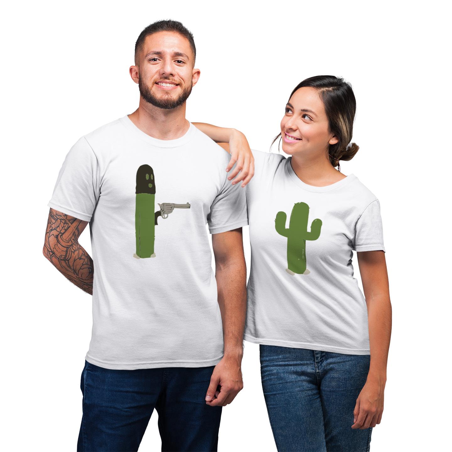 Funny Matching For Couple Cactus Robber Cactus Tee Hands Up His And Hers Gift T-Shirt Funny Matching For Couple Cactus Robber Cactus Tee Hands Up His And Hers Gift T-Shirt
