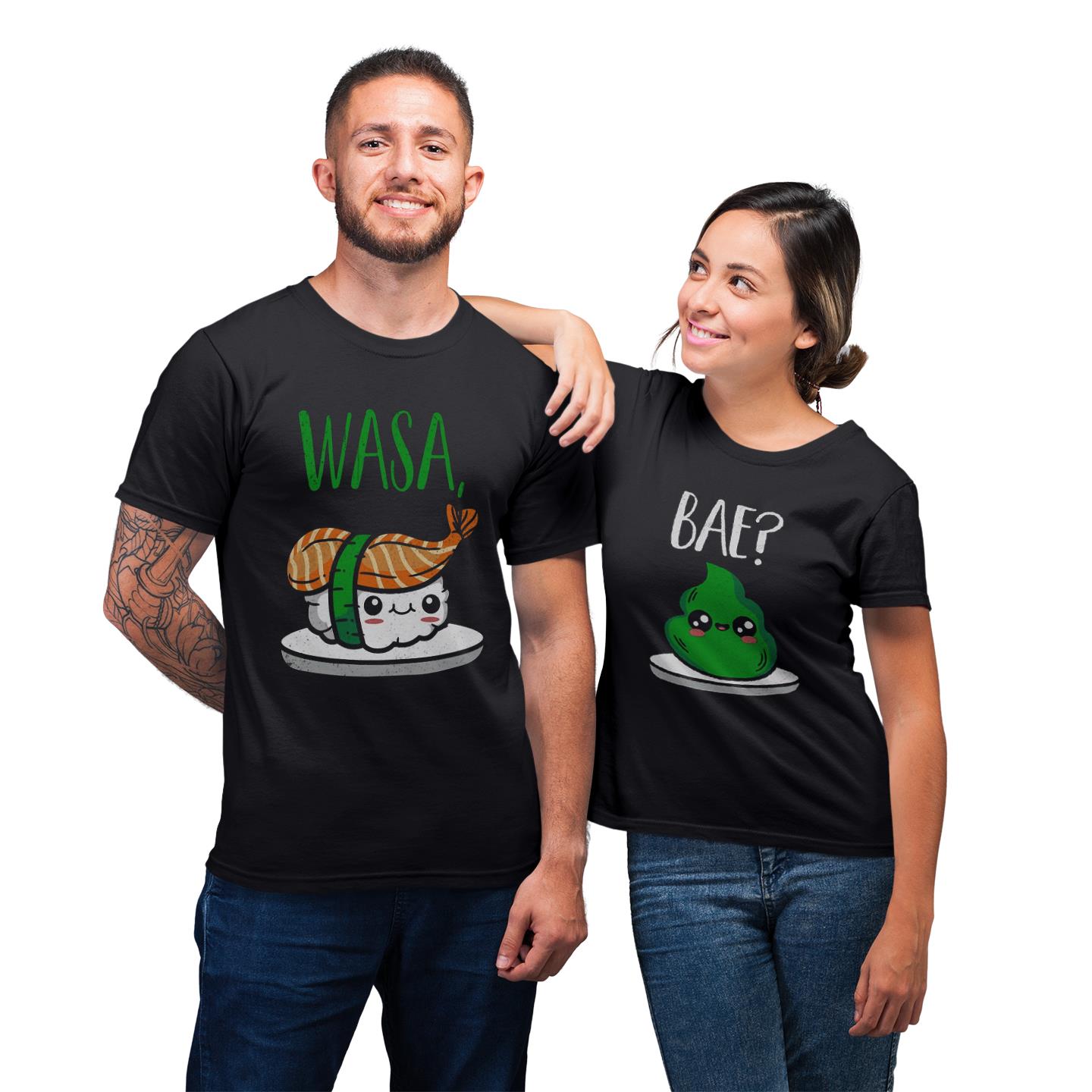 Funny Sushi Cute Couple Wasabi Matching Gift T- Shirt