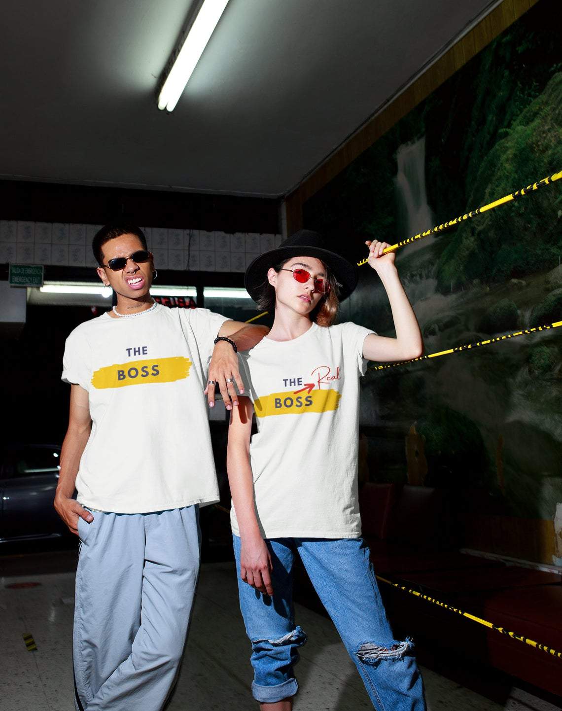 Funny The Boss And The Real boss For Matching Couple His Her Gift T-Shirt Funny The Boss And The Real boss For Matching Couple His Her Gift T-Shirt