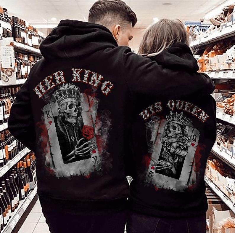 Her King/His Queen Couples Hoodie