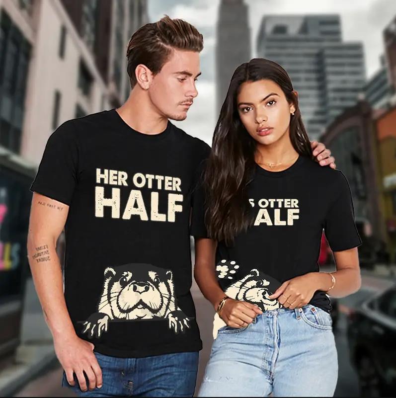 Her Otter Half & His Otter Half Couples T shirts