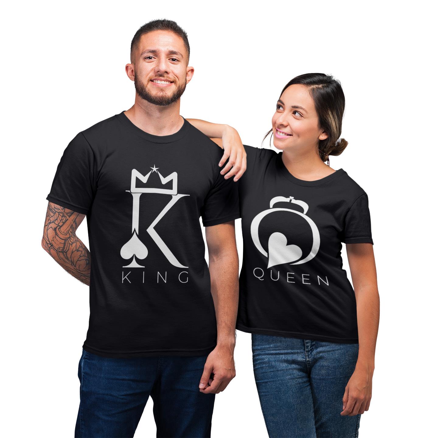 King And Queen Crown Shirt For Couple Matching T-shirt King And Queen Crown Shirt For Couple Matching T-shirt