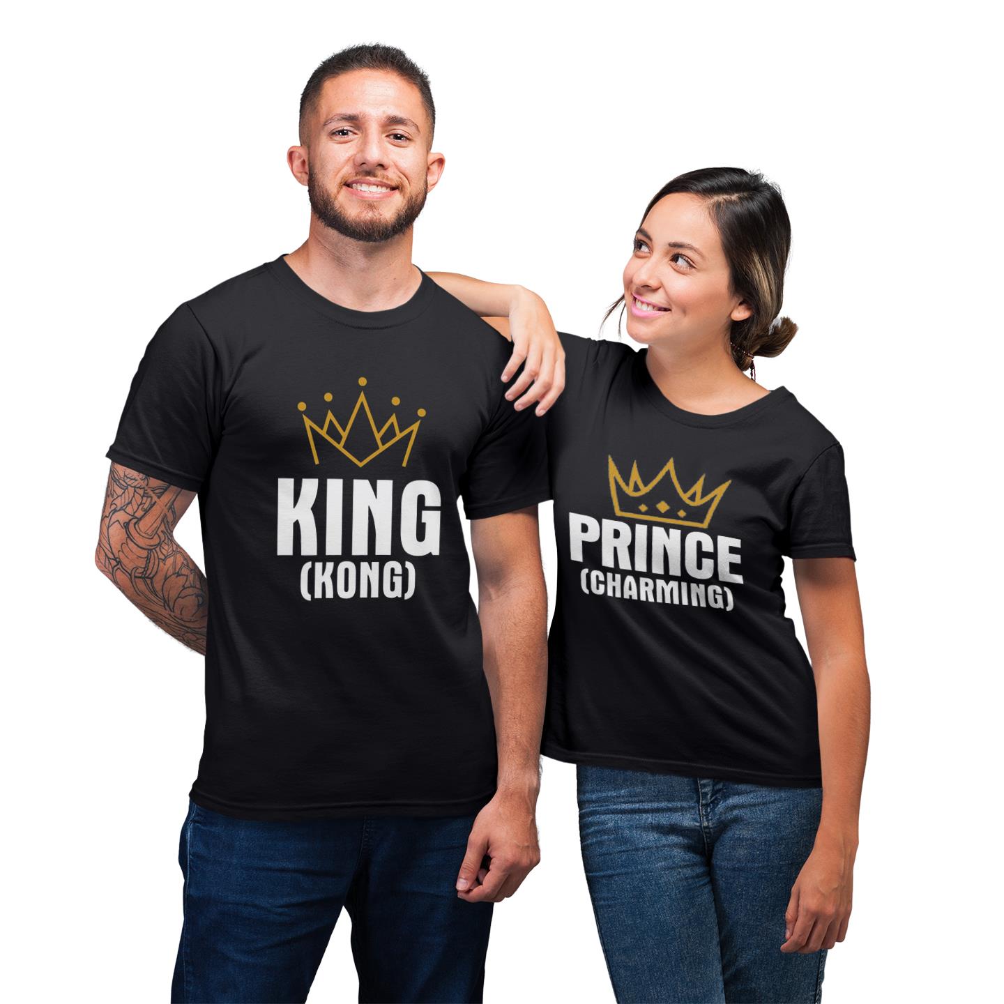 King Kong And Queen Charming Funny Shirt For Couple Lover Matching T-shirt