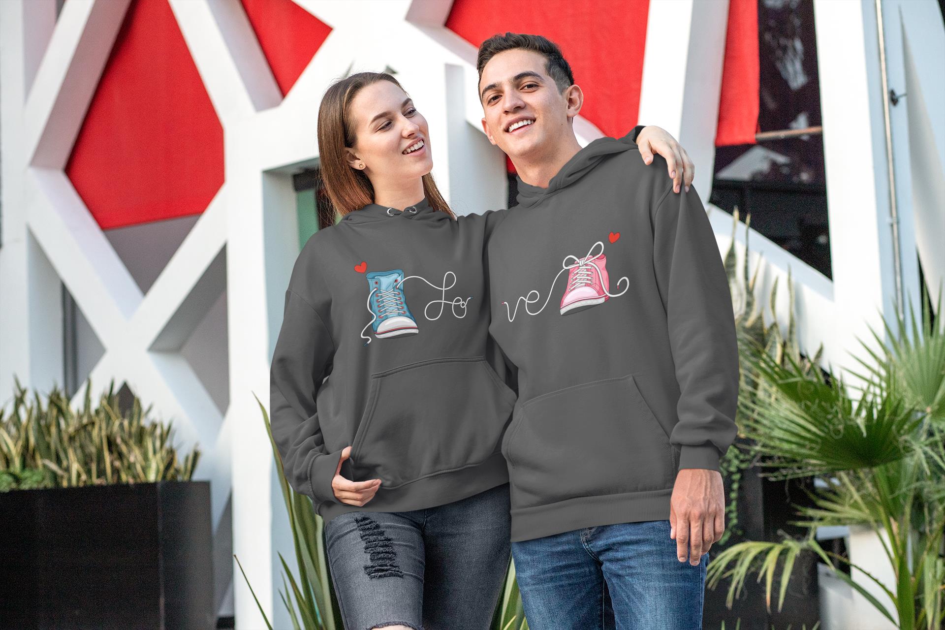 Lovely Shoes Hoodie Gifts For Couple Lover Matching