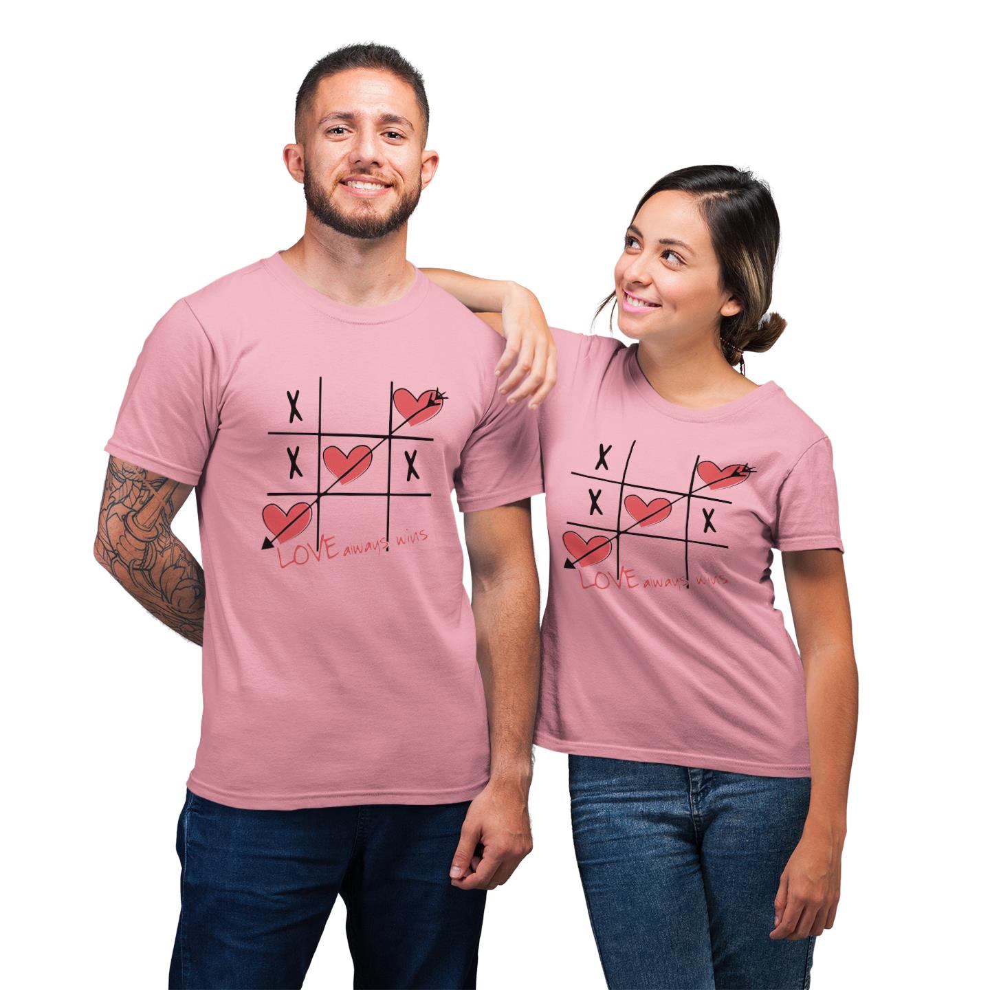 Matching Cross Love For Couple Gift Funny T-Shirt Matching Cross Love For Couple Gift Funny T-Shirt