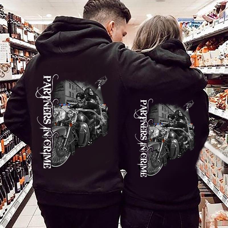 Partners In Crime Hoodie For Matching Couple Partners In Crime Hoodie For Matching Couple