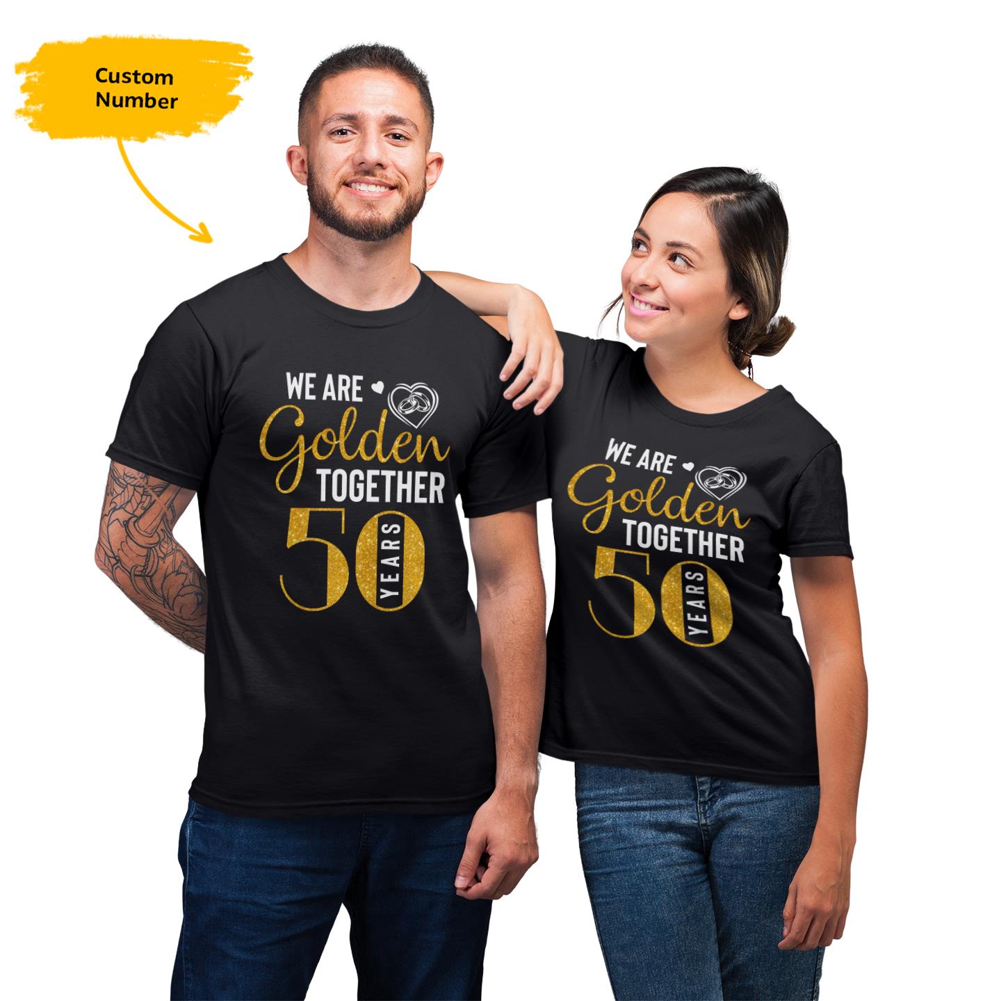 Personalized Romantic For Couples Custom Number Wedding Anniversary For T-Shirt Personalized Romantic For Couples Custom Number Wedding Anniversary For T-Shirt