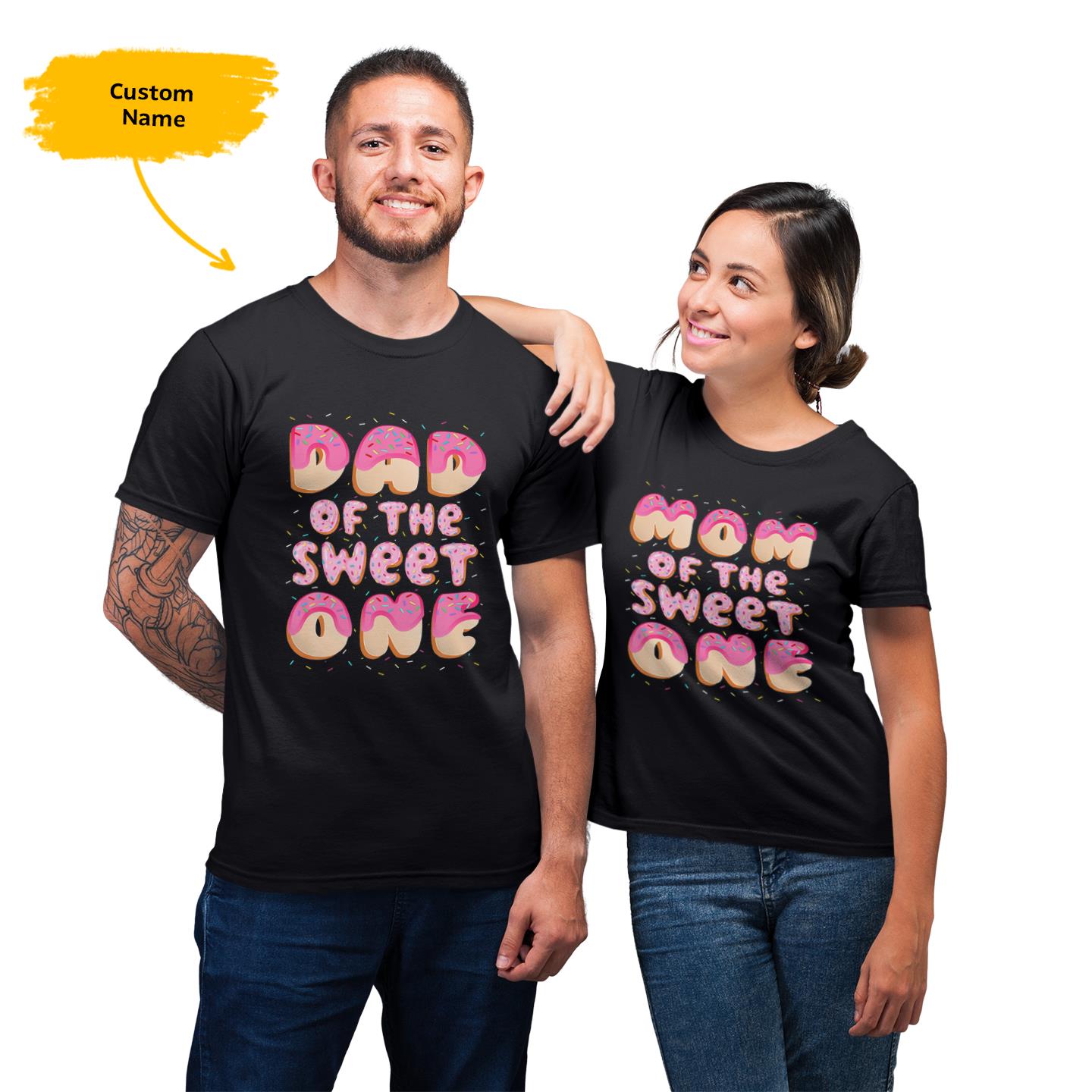 Personalized The Sweet One Family Custom Name Birthday For Matching Couple T-Shirt