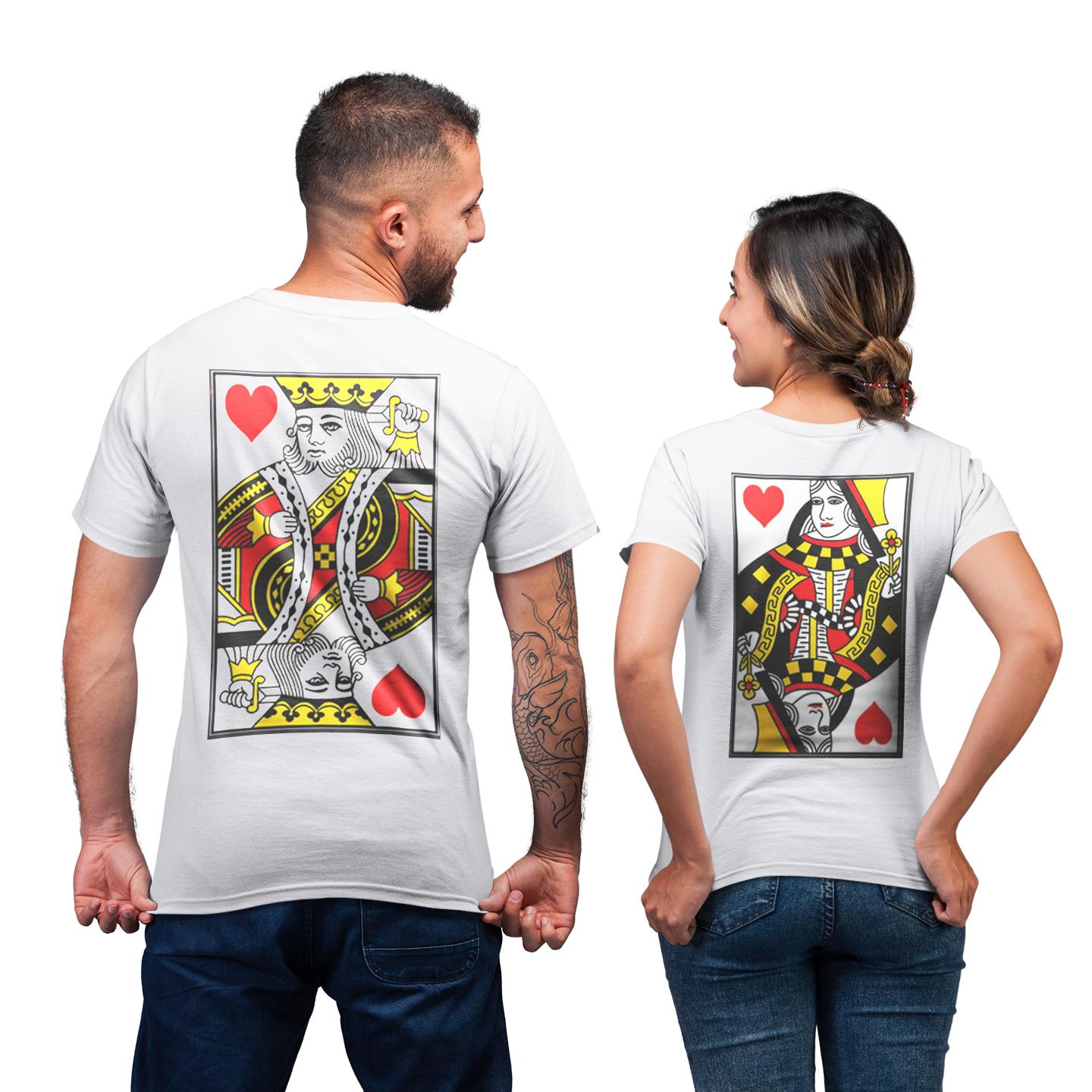 Poker Cards King And Queen Funny Couple Matching Gift T-Shirt Poker Cards King And Queen Funny Couple Matching Gift T-Shirt