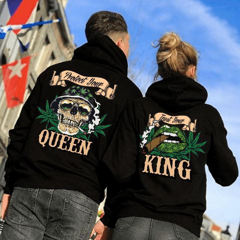 Protect Your Queen Trust Your King Hoodie For Matching Couple Protect Your Queen Trust Your King Hoodie For Matching Couple
