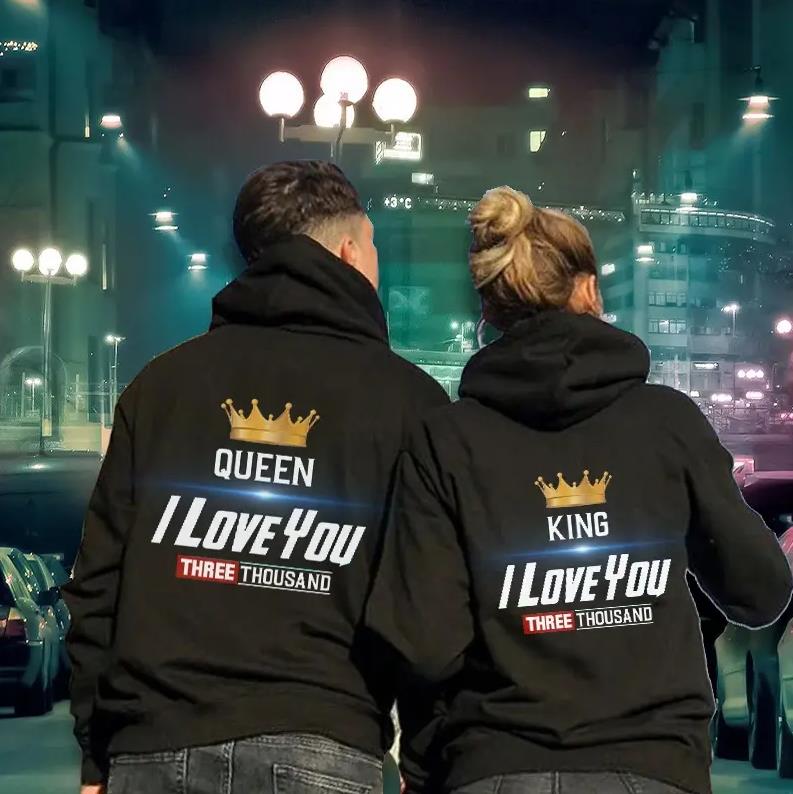 Queen I Love You Three Thousand & King I Love You Three Thousand Hoodie Gifts For Couple Lover Matching Queen I Love You Three Thousand & King I Love You Three Thousand Hoodie Gifts For Couple Lover Matching
