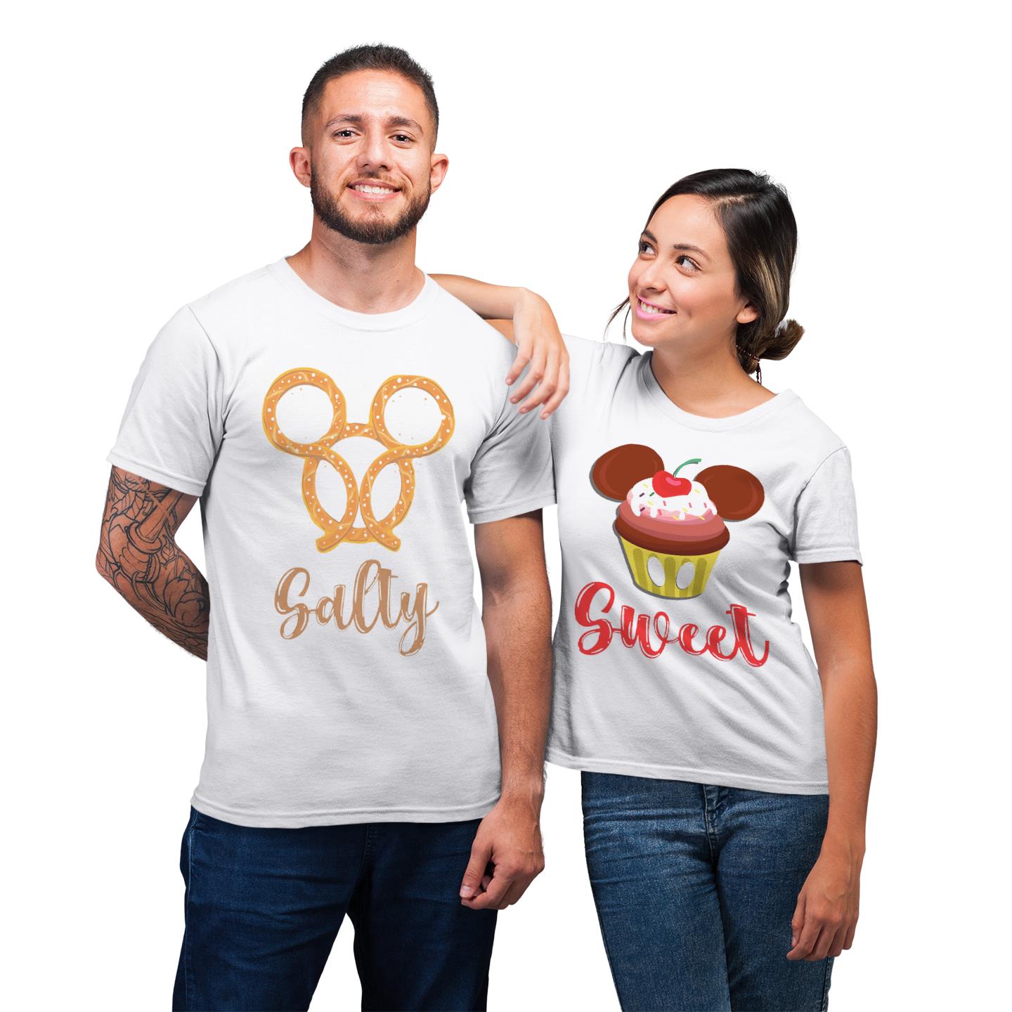 Salty And Sweet Funny Matching For Couple Festival Gift T-Shirt Salty And Sweet Funny Matching For Couple Festival Gift T-Shirt