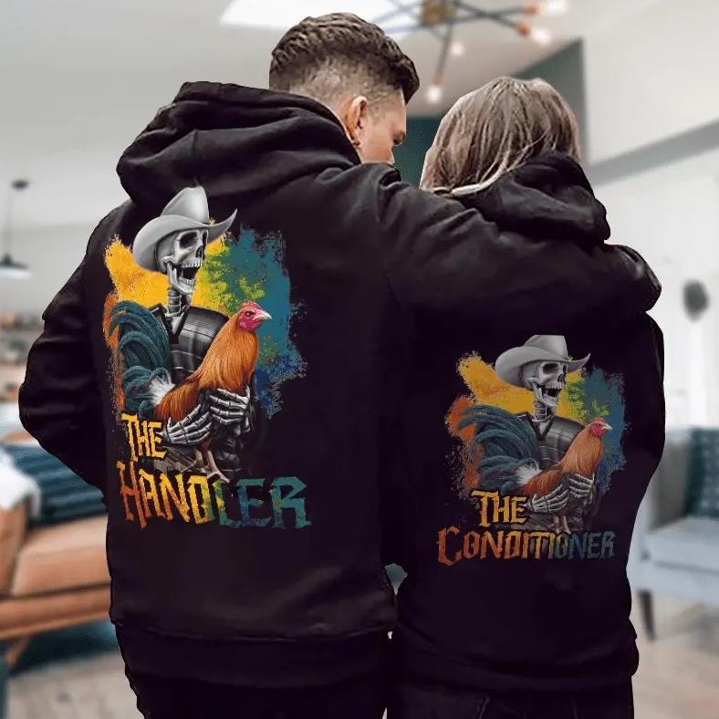 The Handler & The Conoitoner Hoodie Gifts For Couple Lover Matching The Handler & The Conoitoner Hoodie Gifts For Couple Lover Matching