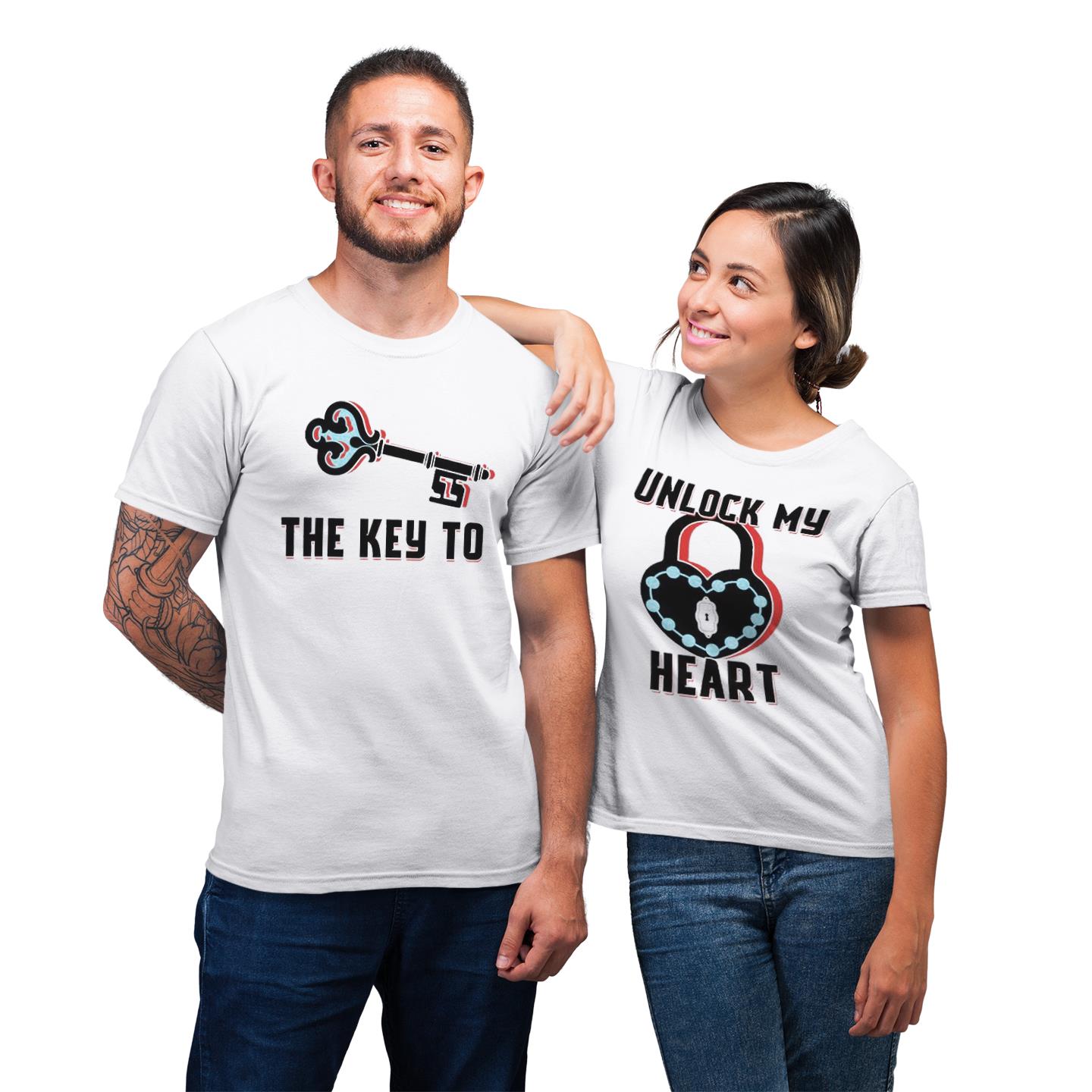 The Key To Unlock My Heart Funny For Couple Matching Gift T-Shirt The Key To Unlock My Heart Funny For Couple Matching Gift T-Shirt