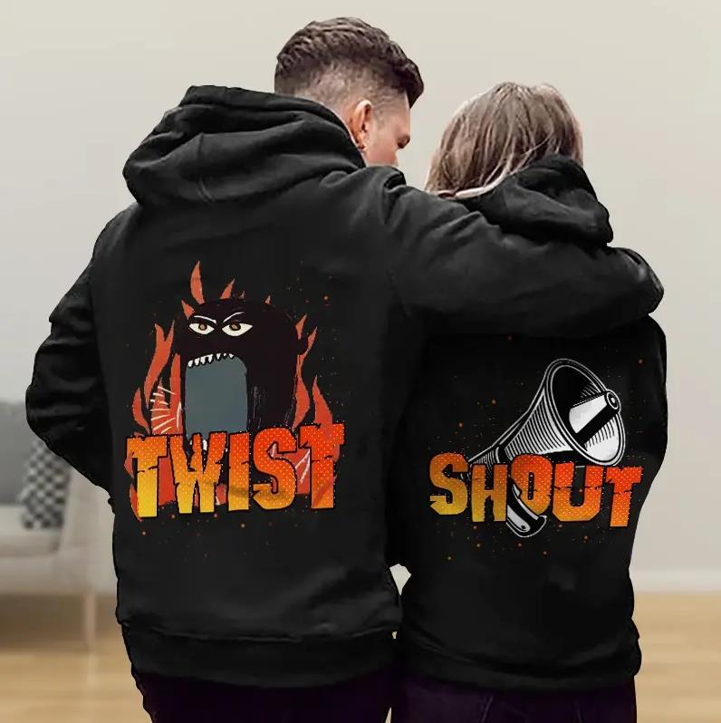Twist & Shout Kangaroo PocHoodie Gifts For Couple Lover Matching Twist & Shout Kangaroo PocHoodie Gifts For Couple Lover Matching